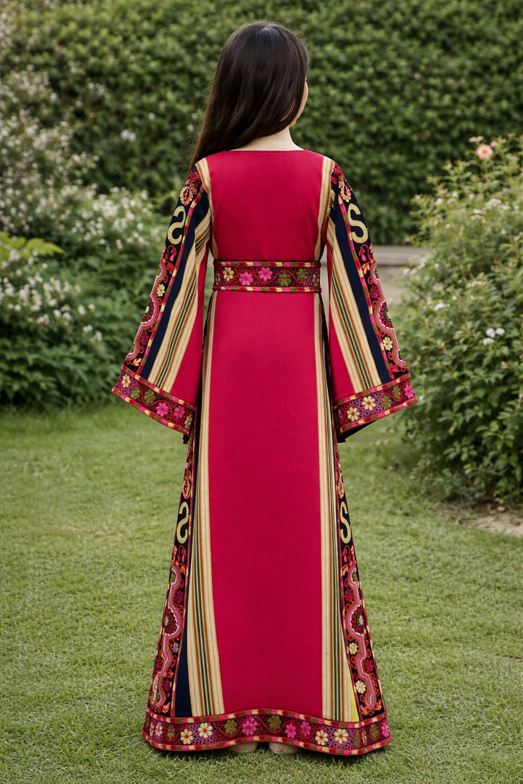 Lujain Girls Majdalawi Embroidered Thoub