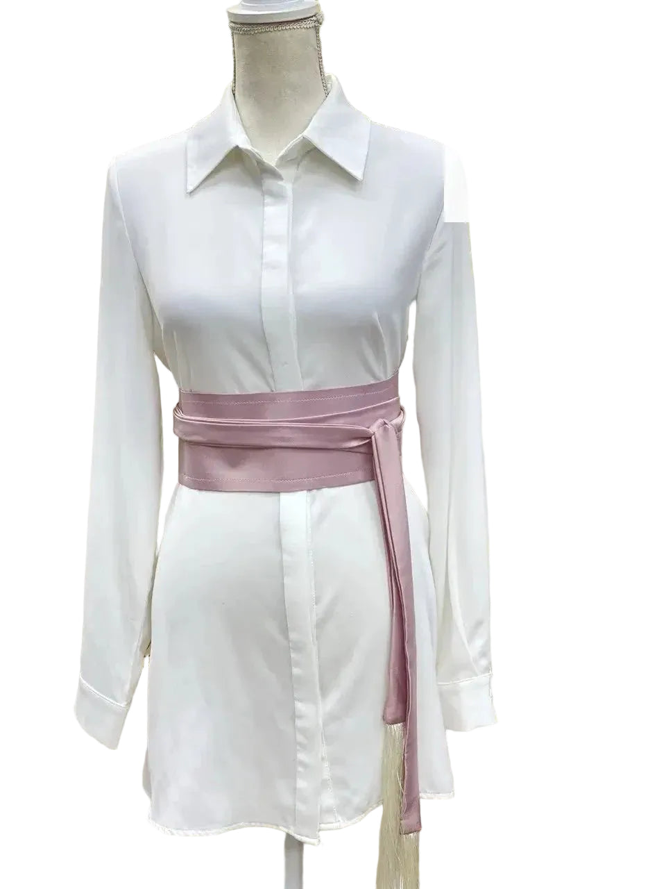 Wide Satin Belt Palestinian Elegance