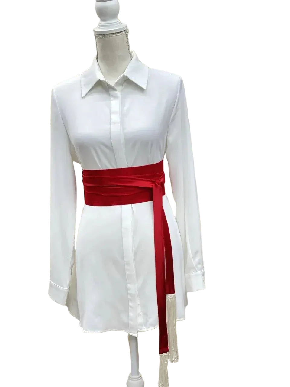 Wide Satin Belt Palestinian Elegance