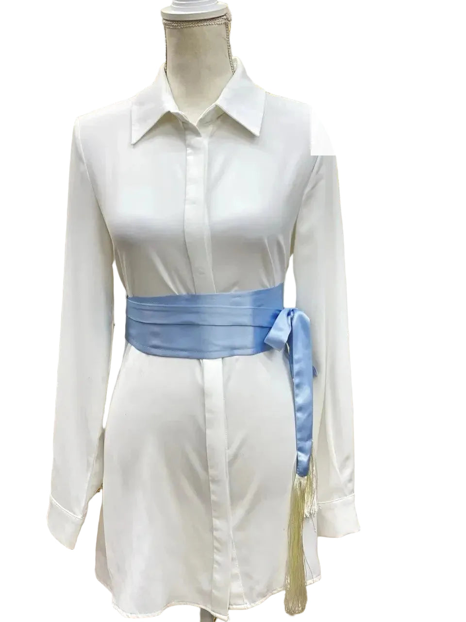 Wide Satin Belt Palestinian Elegance