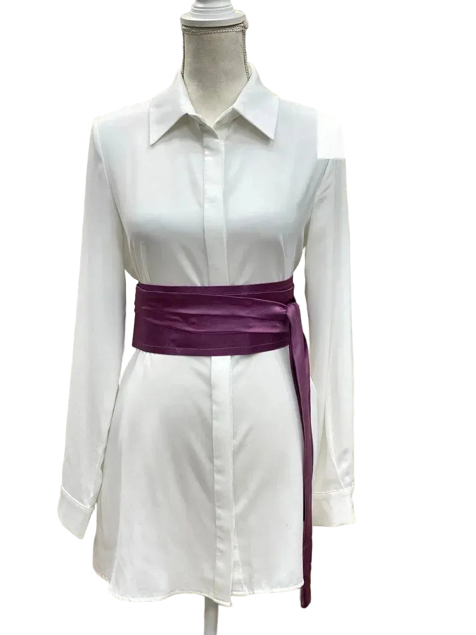 Wide Satin Belt Palestinian Elegance