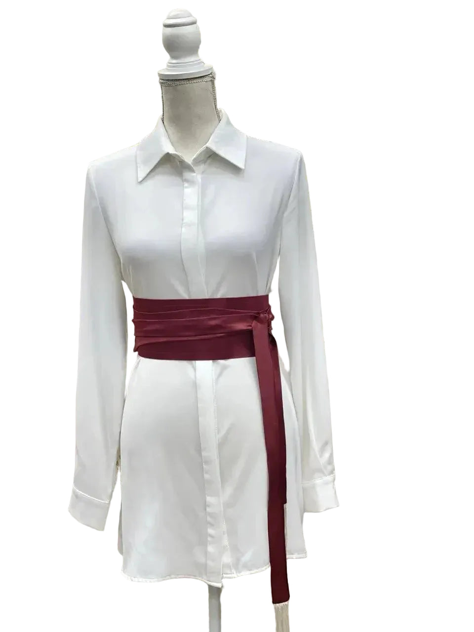 Wide Satin Belt Palestinian Elegance