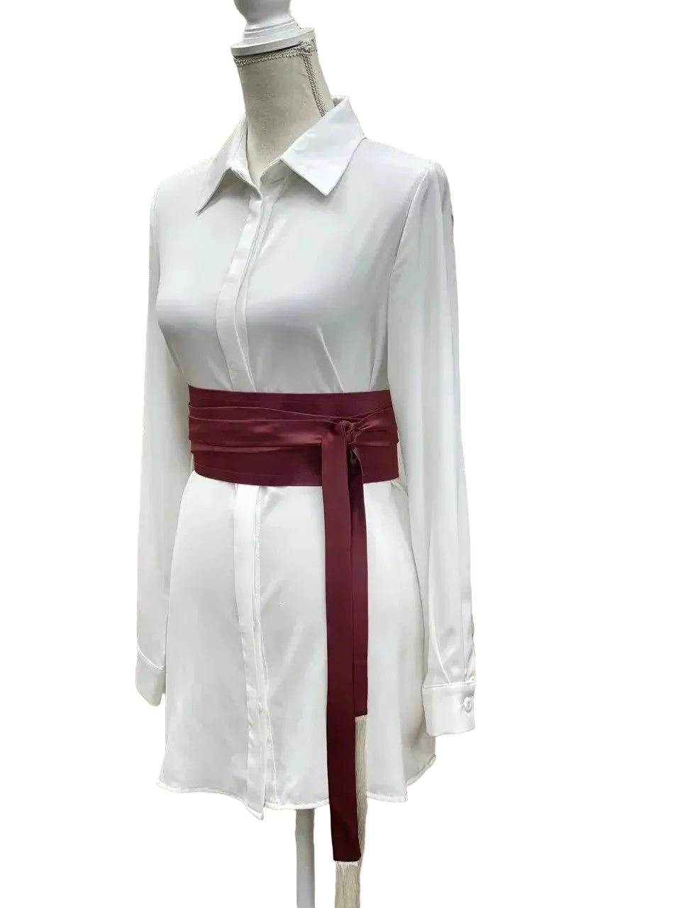 Wide Satin Belt Palestinian Elegance