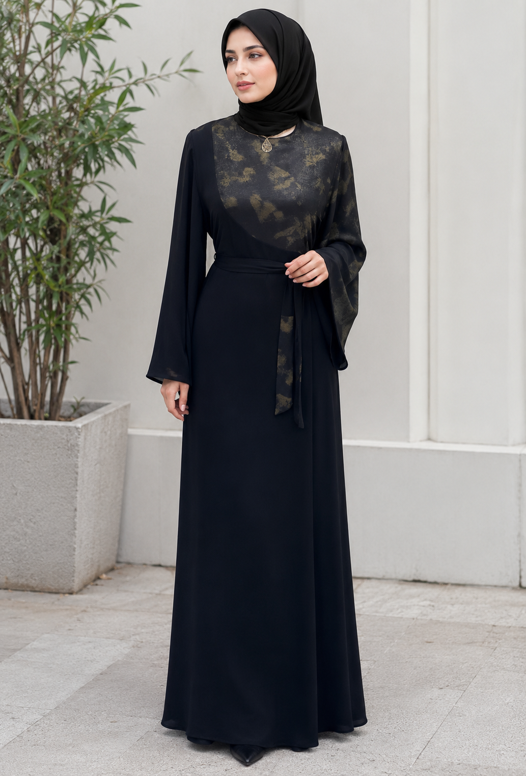 Silent Mist Abaya