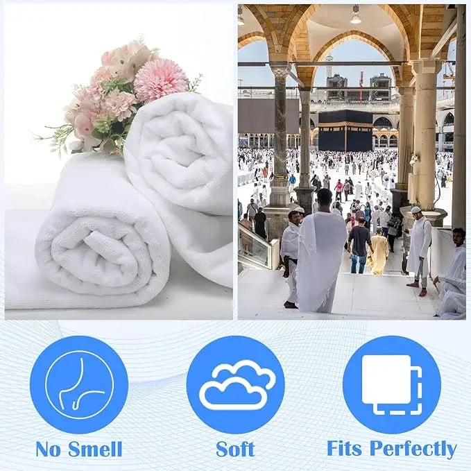 Men's & Kids' Ihram for Hajj & Umrah - Sweat Absorbent & Comfortable Variants Palestinian Elegance