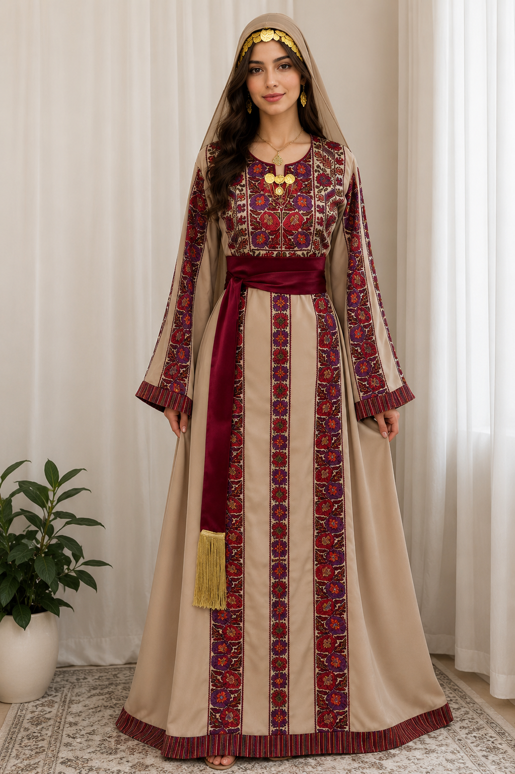 Lina Embroidered Thoub