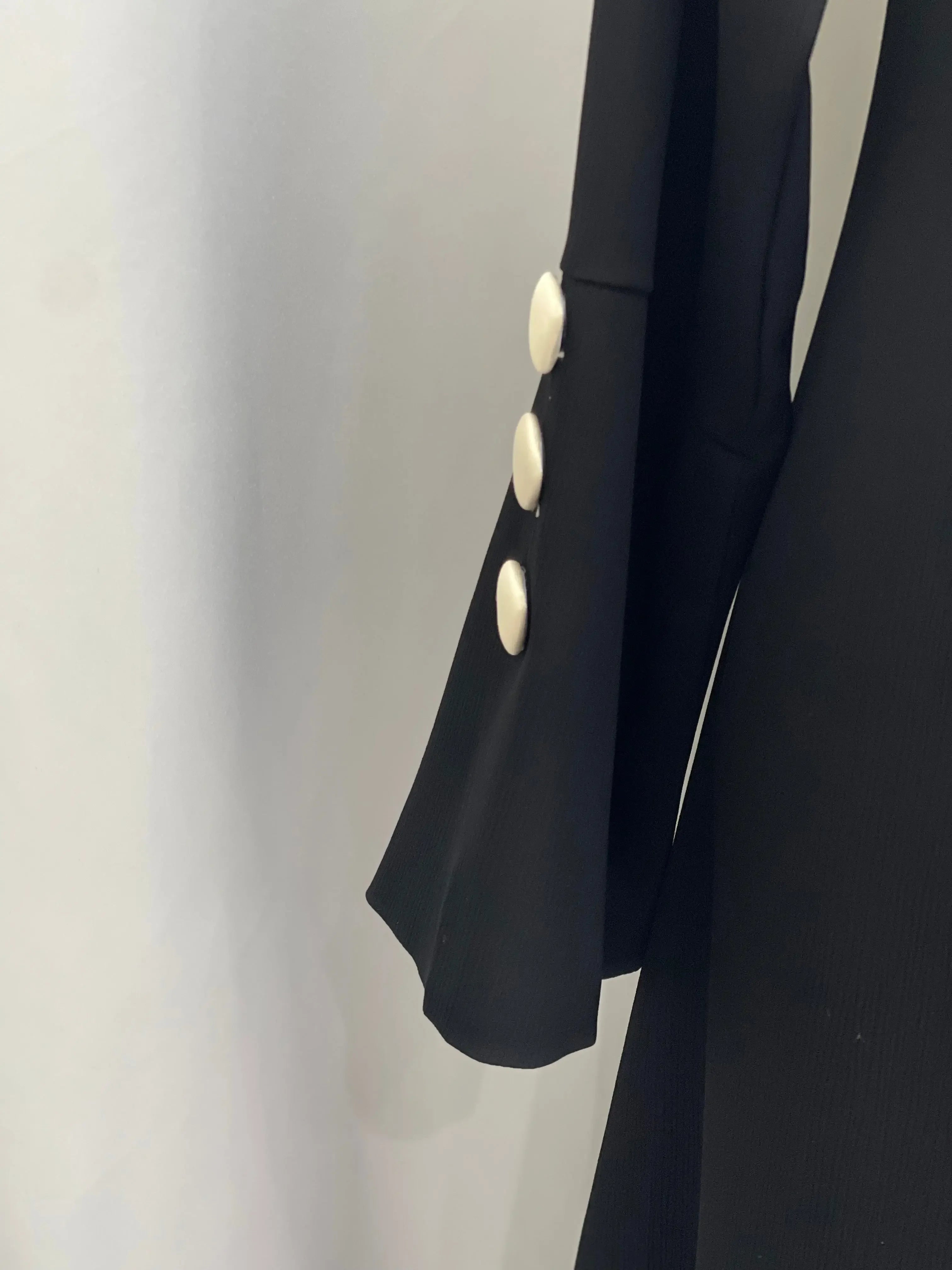 Palestinian Elegance Black Abaya with Gold Accents Palestinian Elegance