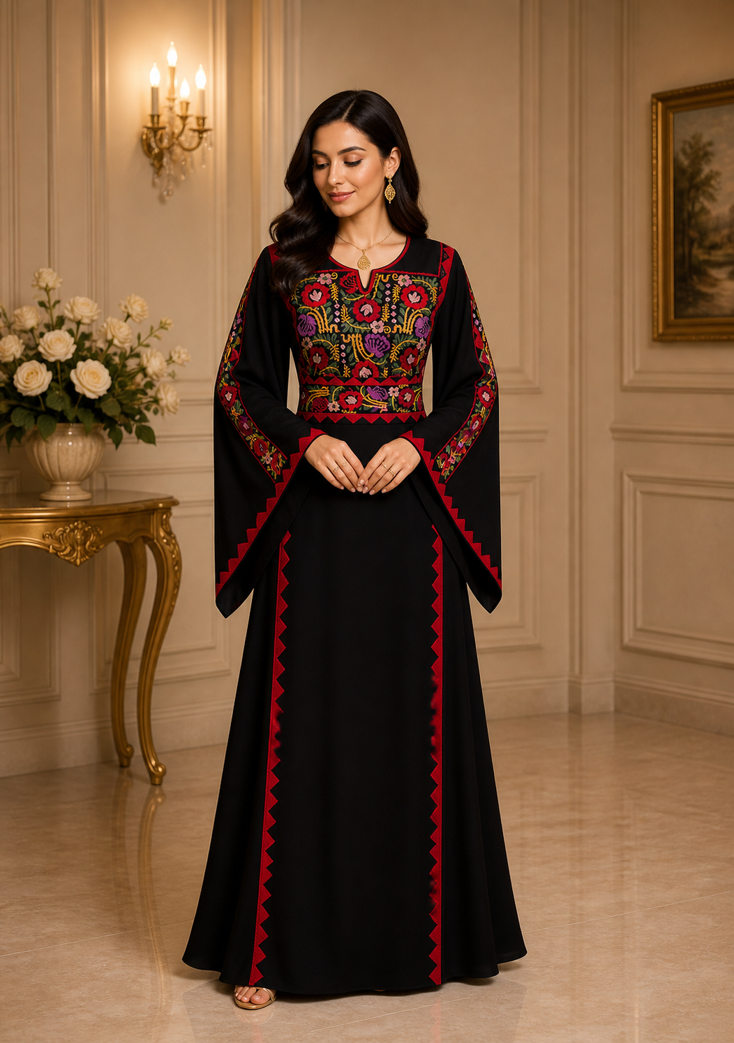 Riyahin Embroidered Thobe