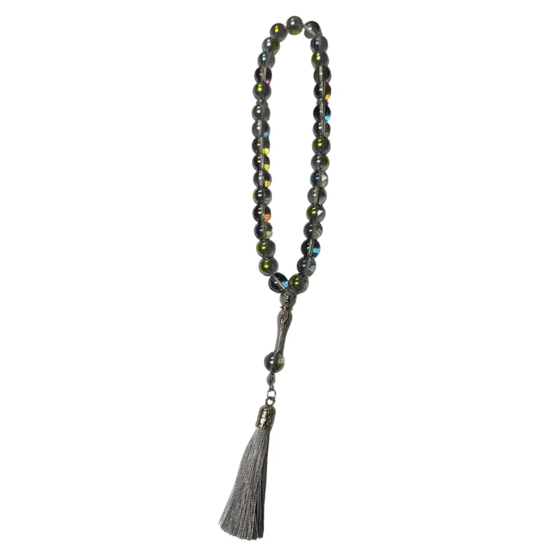 Bold Color Tasbeeh Beads with Sharhoob - Multi Variants | 25 cm Palestinian Elegance