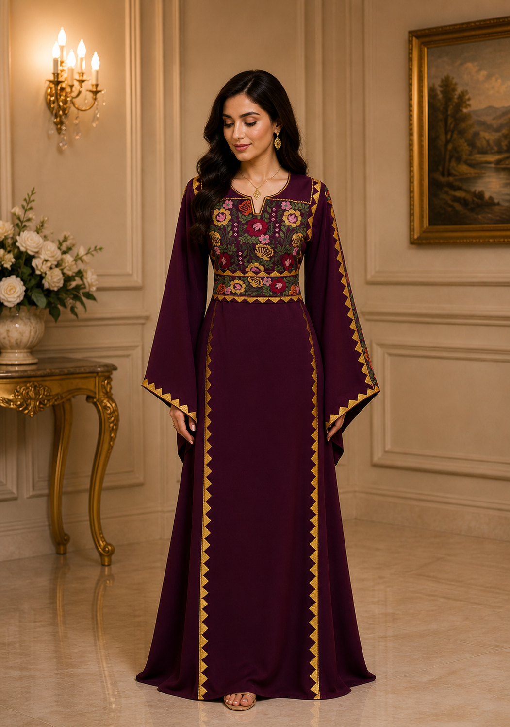 Riyahin Embroidered Thobe
