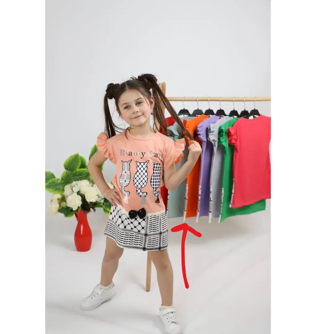 Cats Kofya Dress: Playful Elegance and Feline Charm - Palestinian Elegance