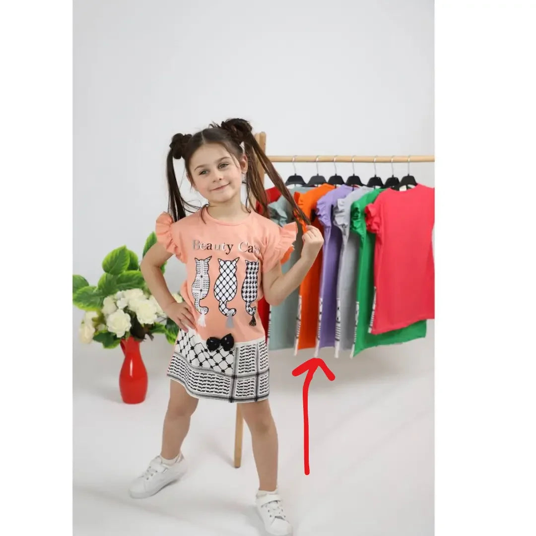 Cats Kofya Dress: Playful Elegance and Feline Charm - Palestinian Elegance