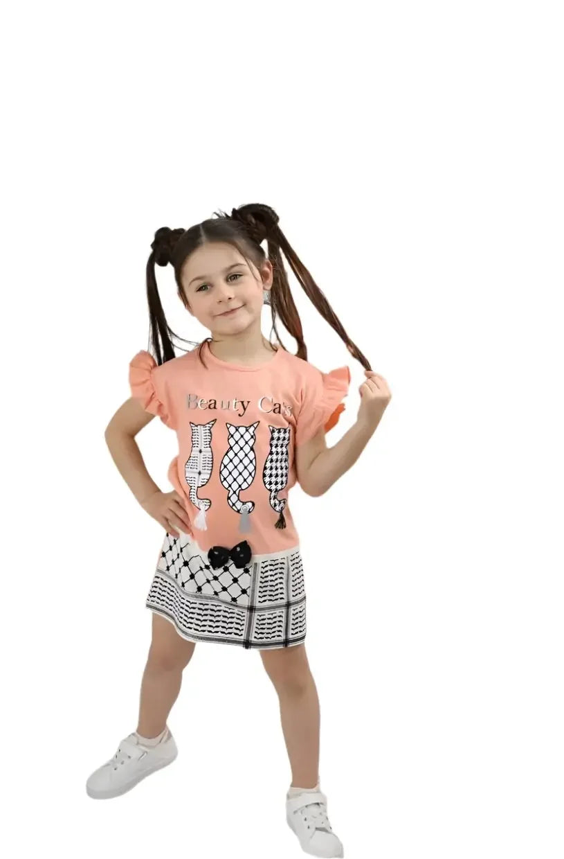 Cats Kofya Dress: Playful Elegance and Feline Charm - Palestinian Elegance