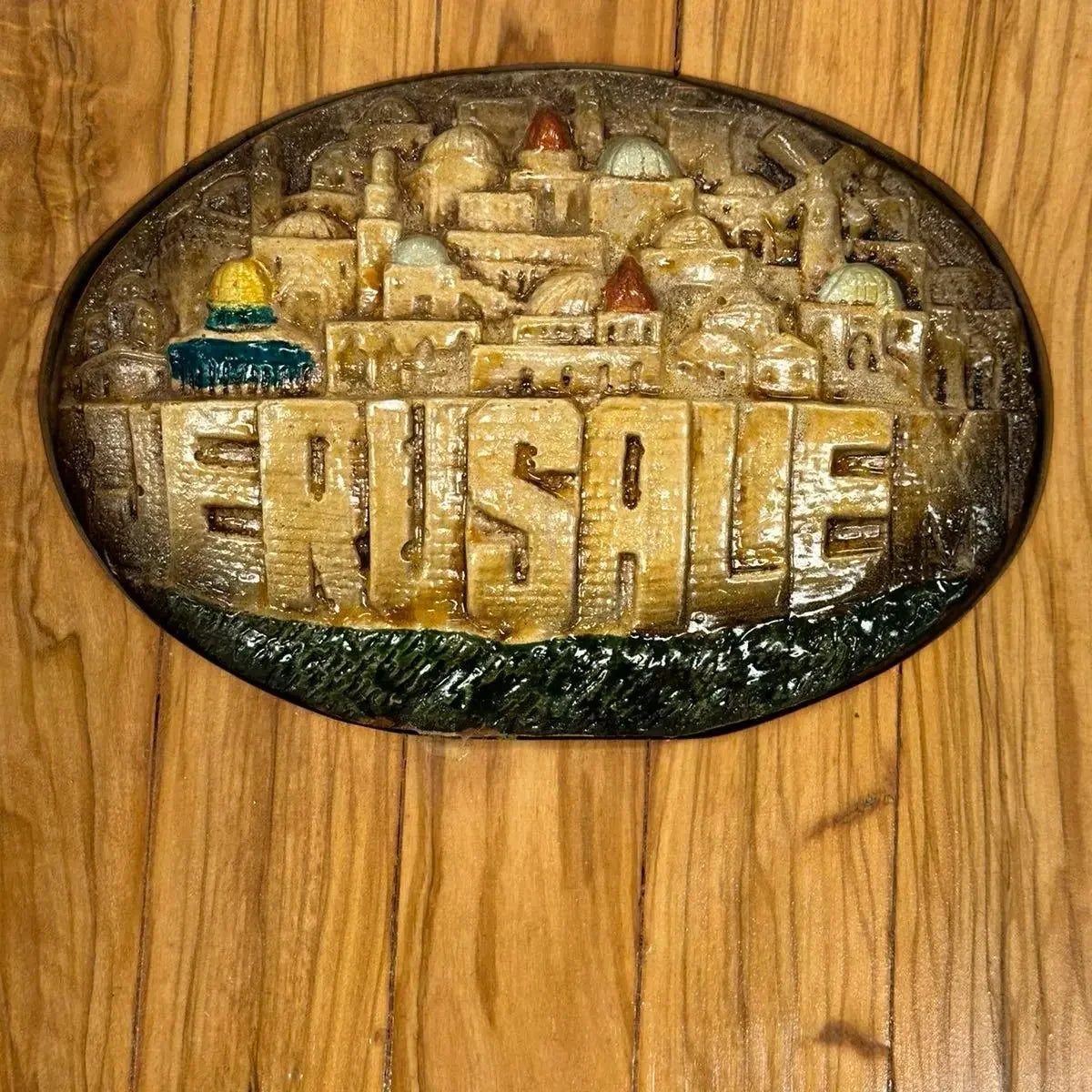 Handmade Wooden Frame Palestine Resemblance Hanging Decor: Cultural Charm and Elegance Palestinian Elegance