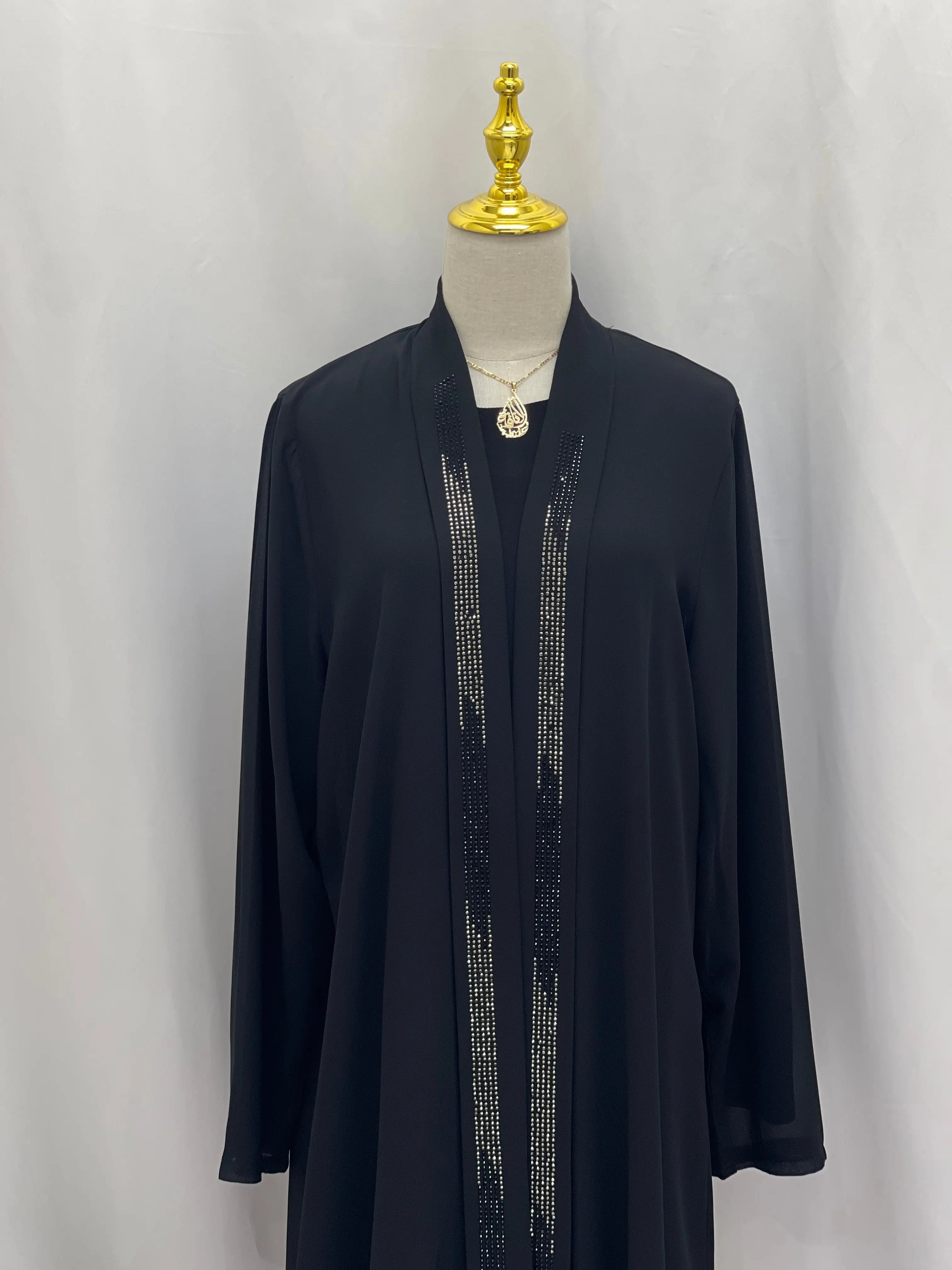 Cardigan Chiffon Palestinian Elegance