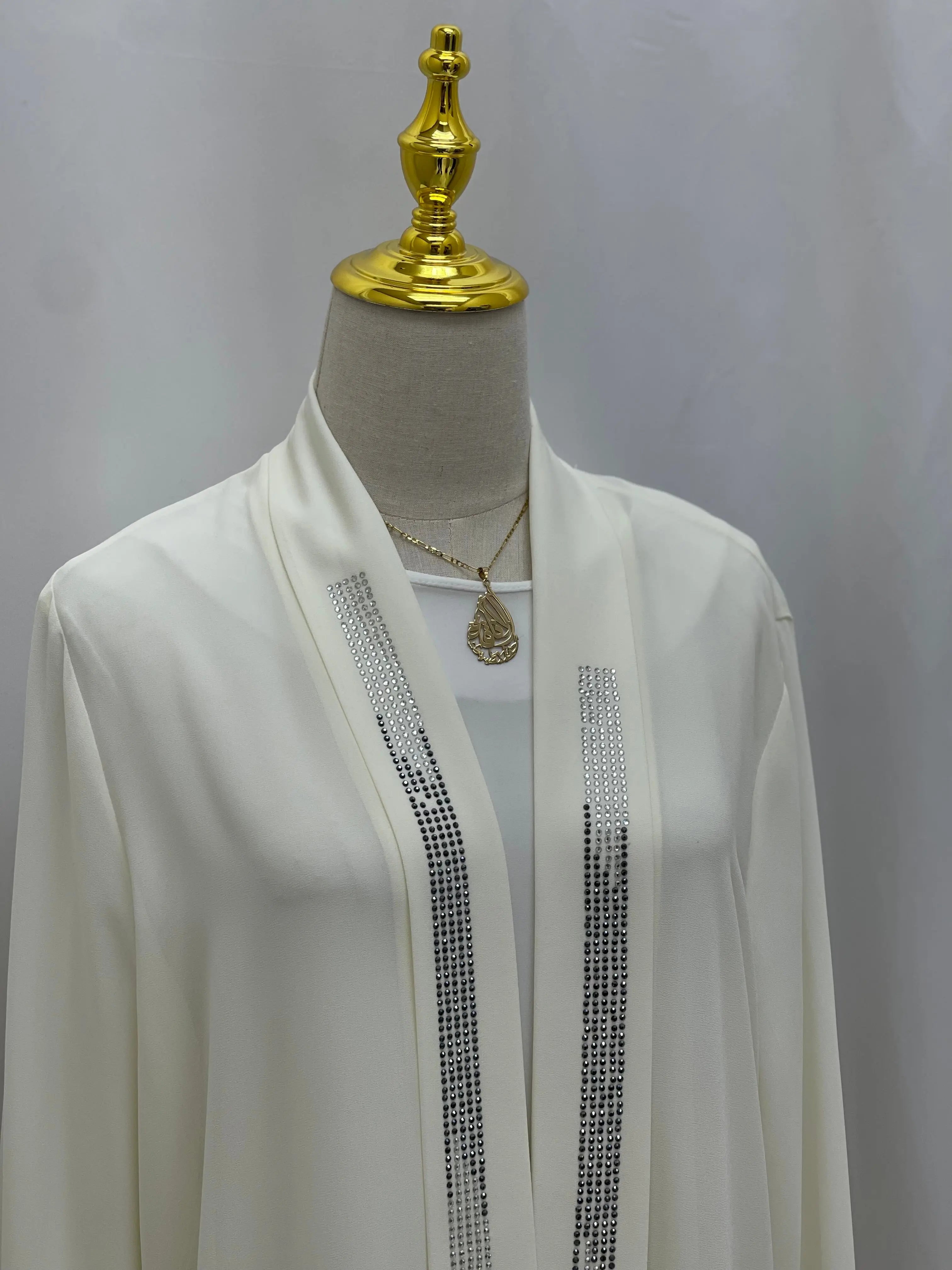 Cardigan Chiffon Palestinian Elegance