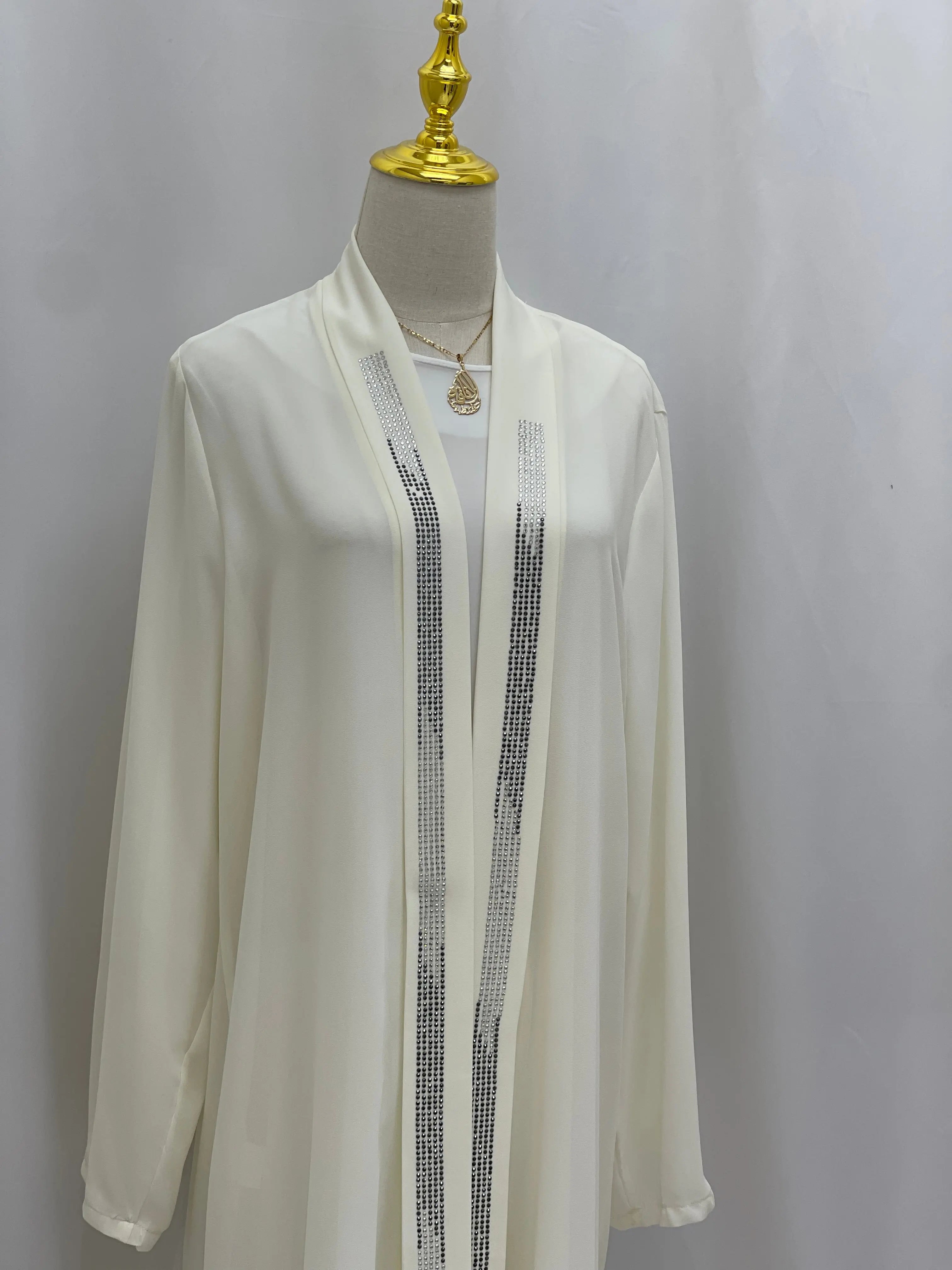 Cardigan Chiffon Palestinian Elegance