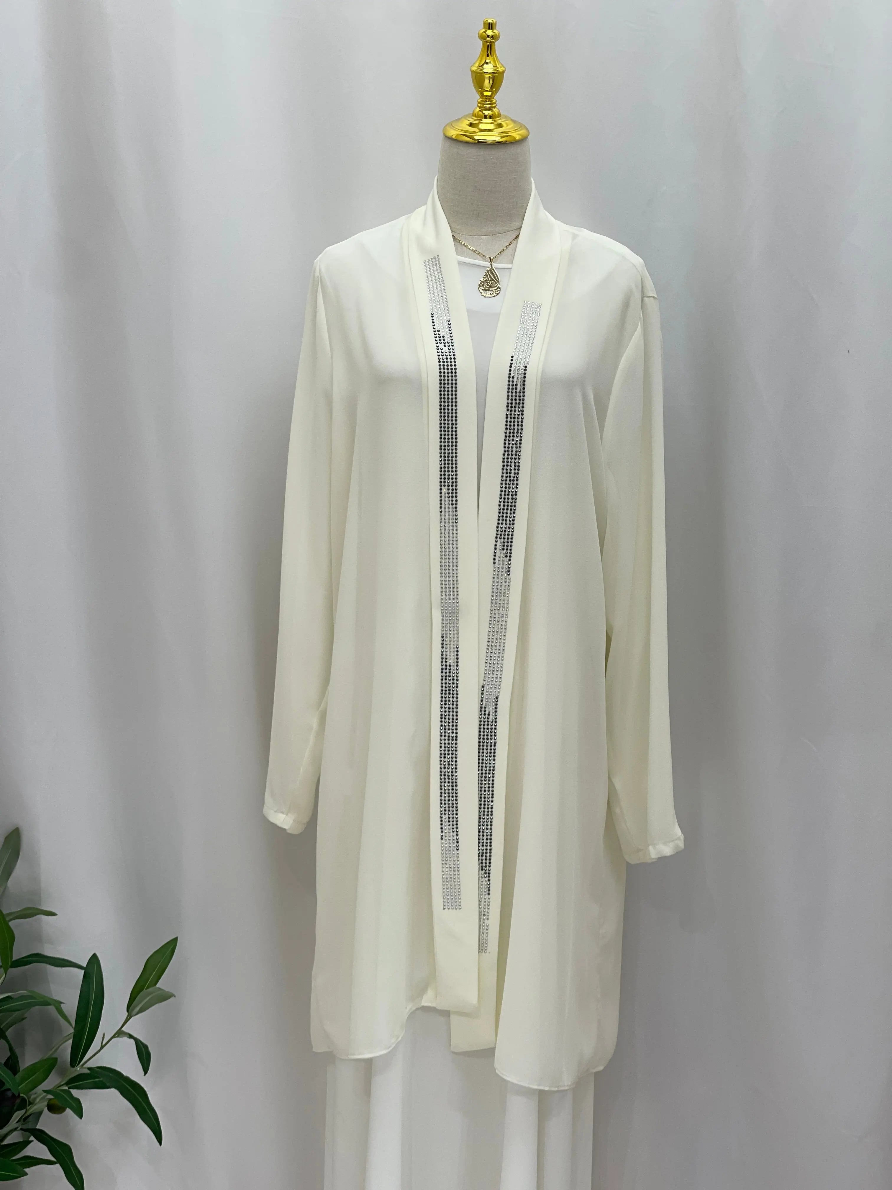 Cardigan Chiffon Palestinian Elegance