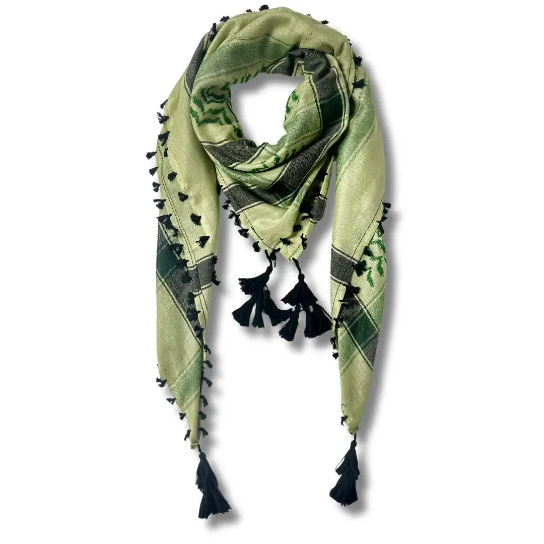 Colorful Kuffiyehs: Cultural Heritage and Versatile Stle Palestinian Elegance