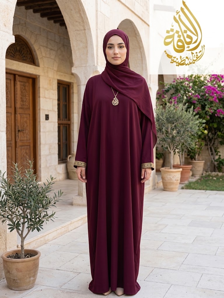 Palestinian Elegance One Piece Prayer Dress Abaya