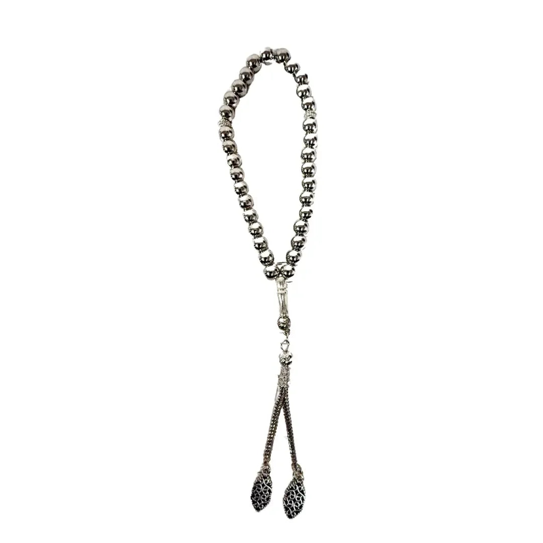 Durable Silver Tasbeeh - Elegant Multi-Variants | 18 cm Palestinian Elegance