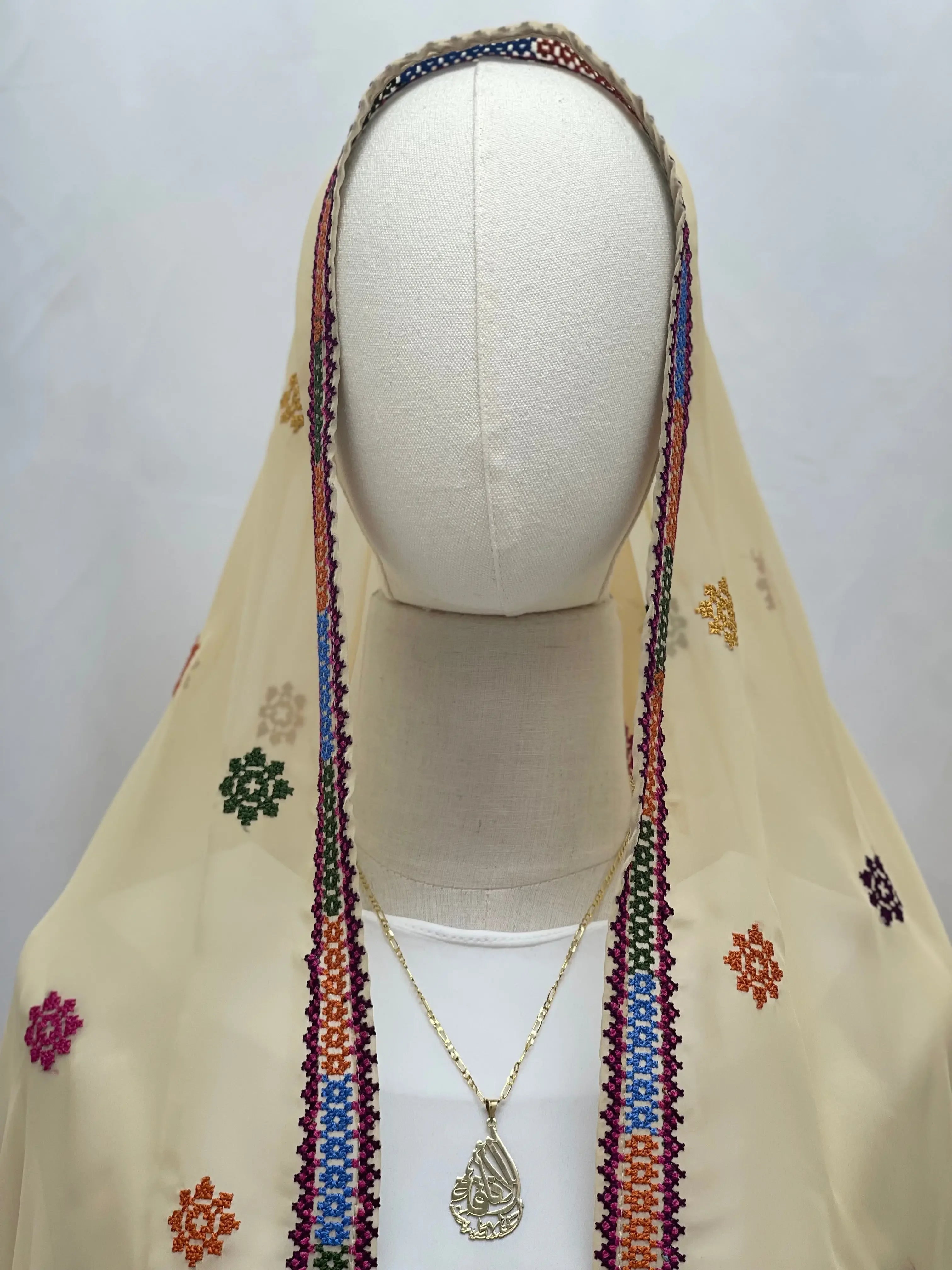 Elegance and Warmth: Embroidered Khirka-Shwal Palestinian Elegance
