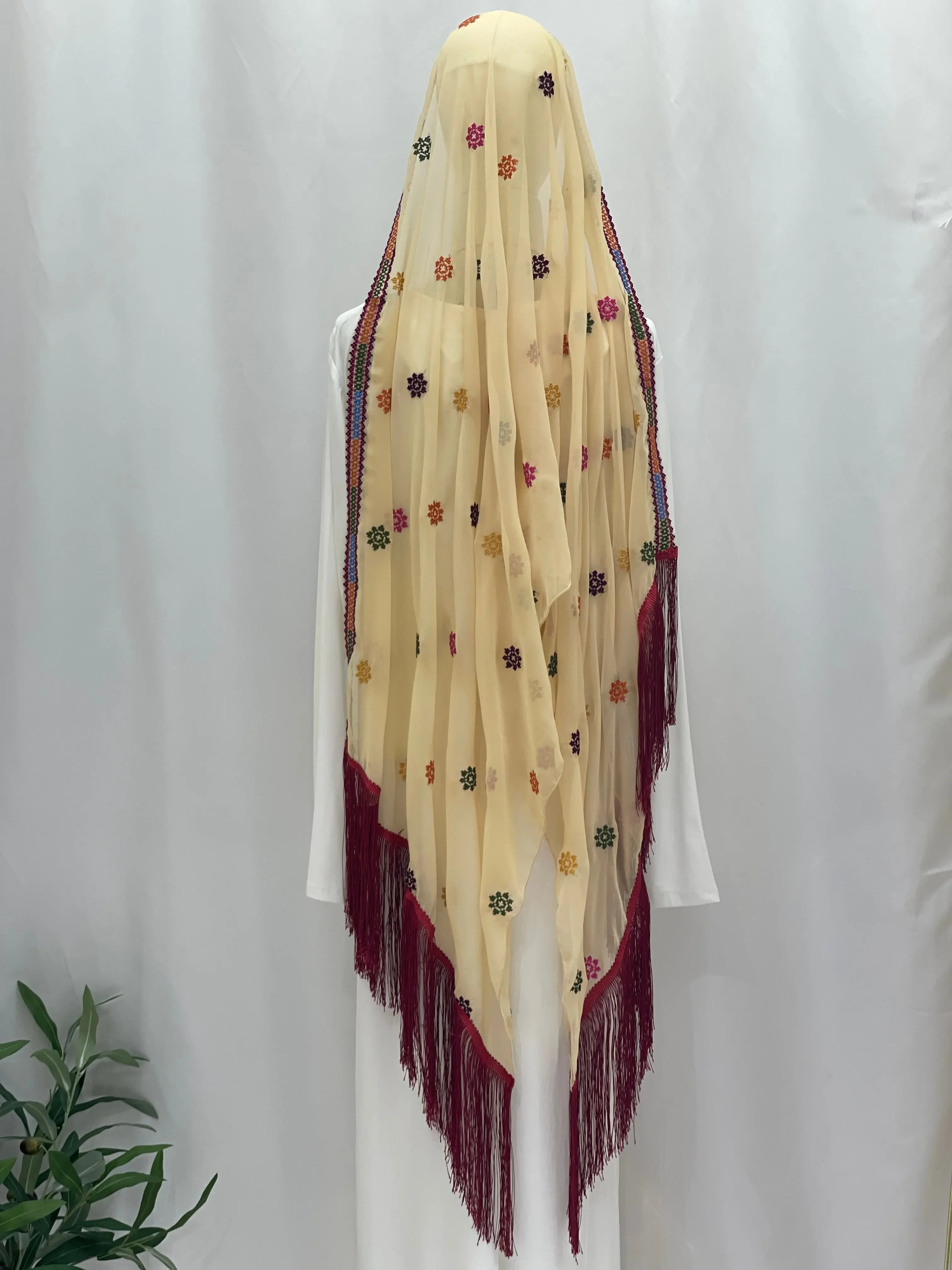 Elegance and Warmth: Embroidered Khirka-Shwal Palestinian Elegance