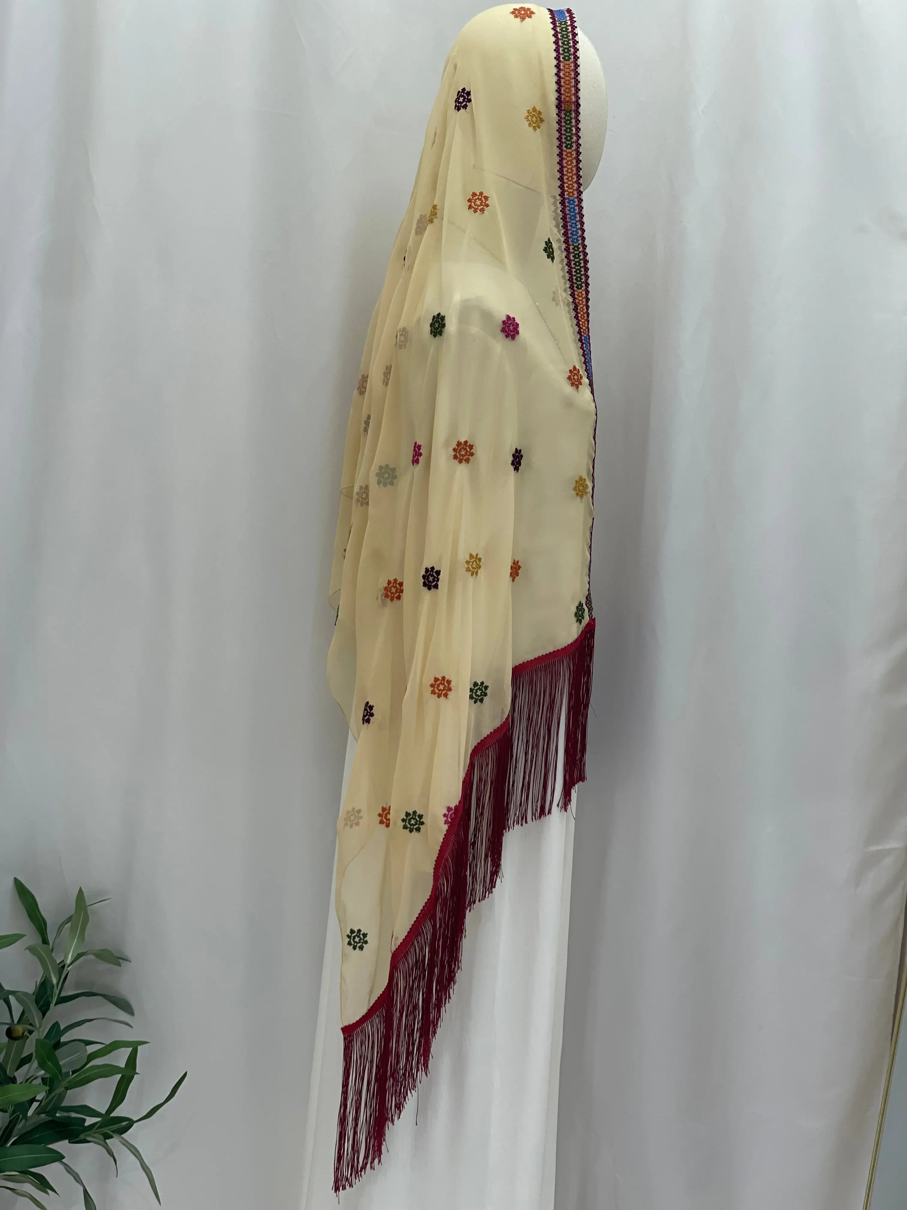 Elegance and Warmth: Embroidered Khirka-Shwal Palestinian Elegance