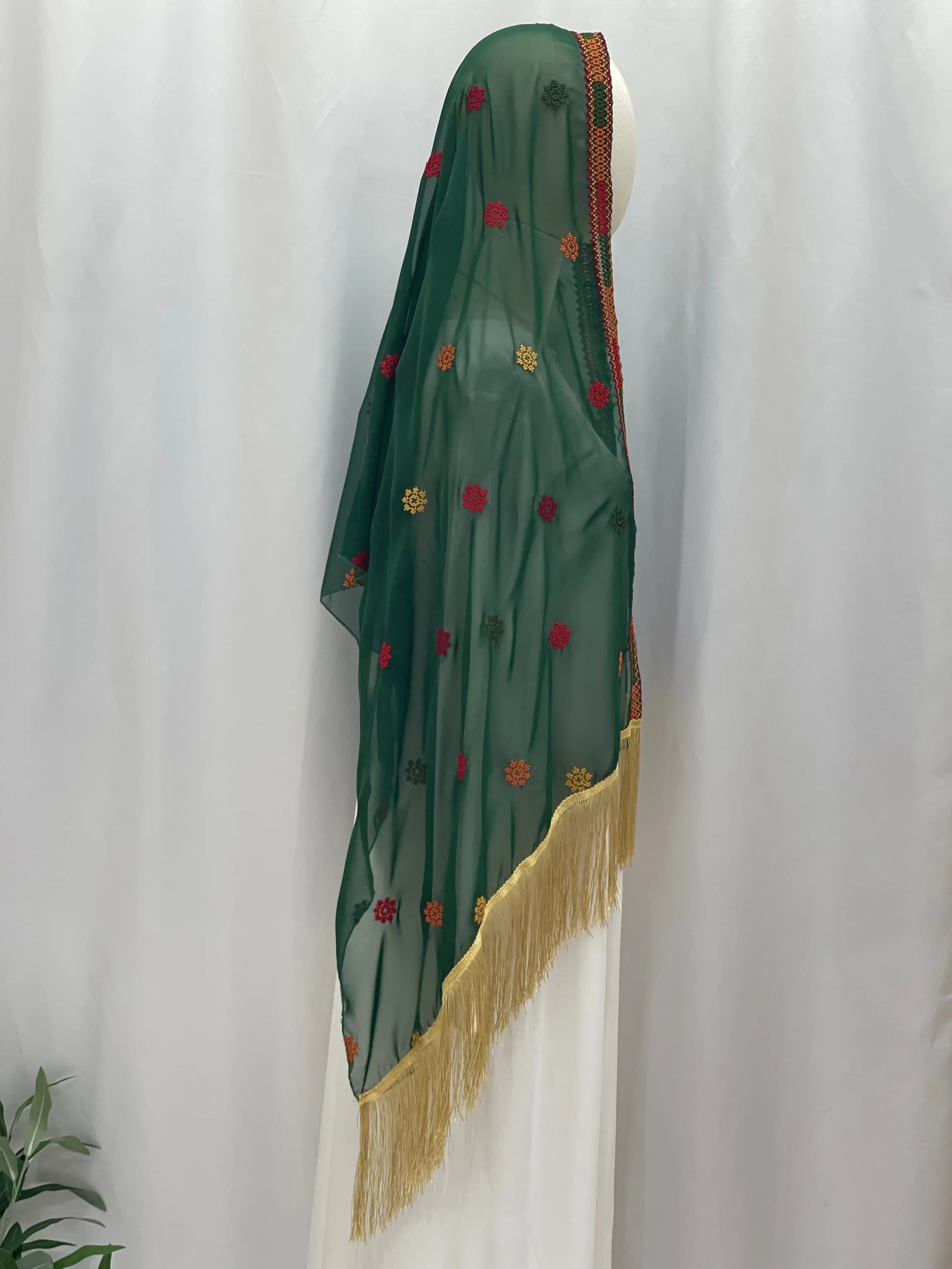 Elegance and Warmth: Embroidered Khirka-Shwal Palestinian Elegance