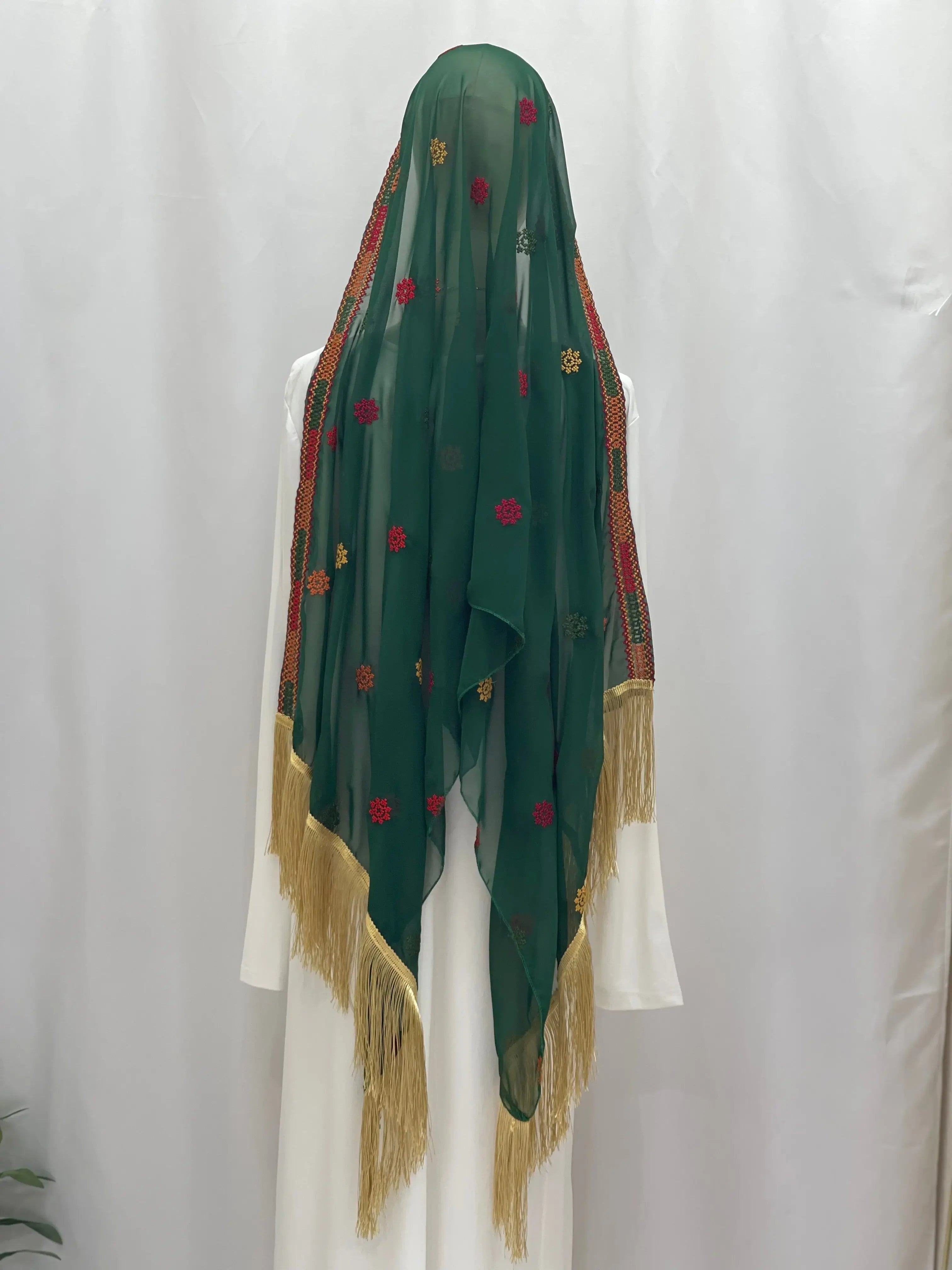 Elegance and Warmth: Embroidered Khirka-Shwal Palestinian Elegance