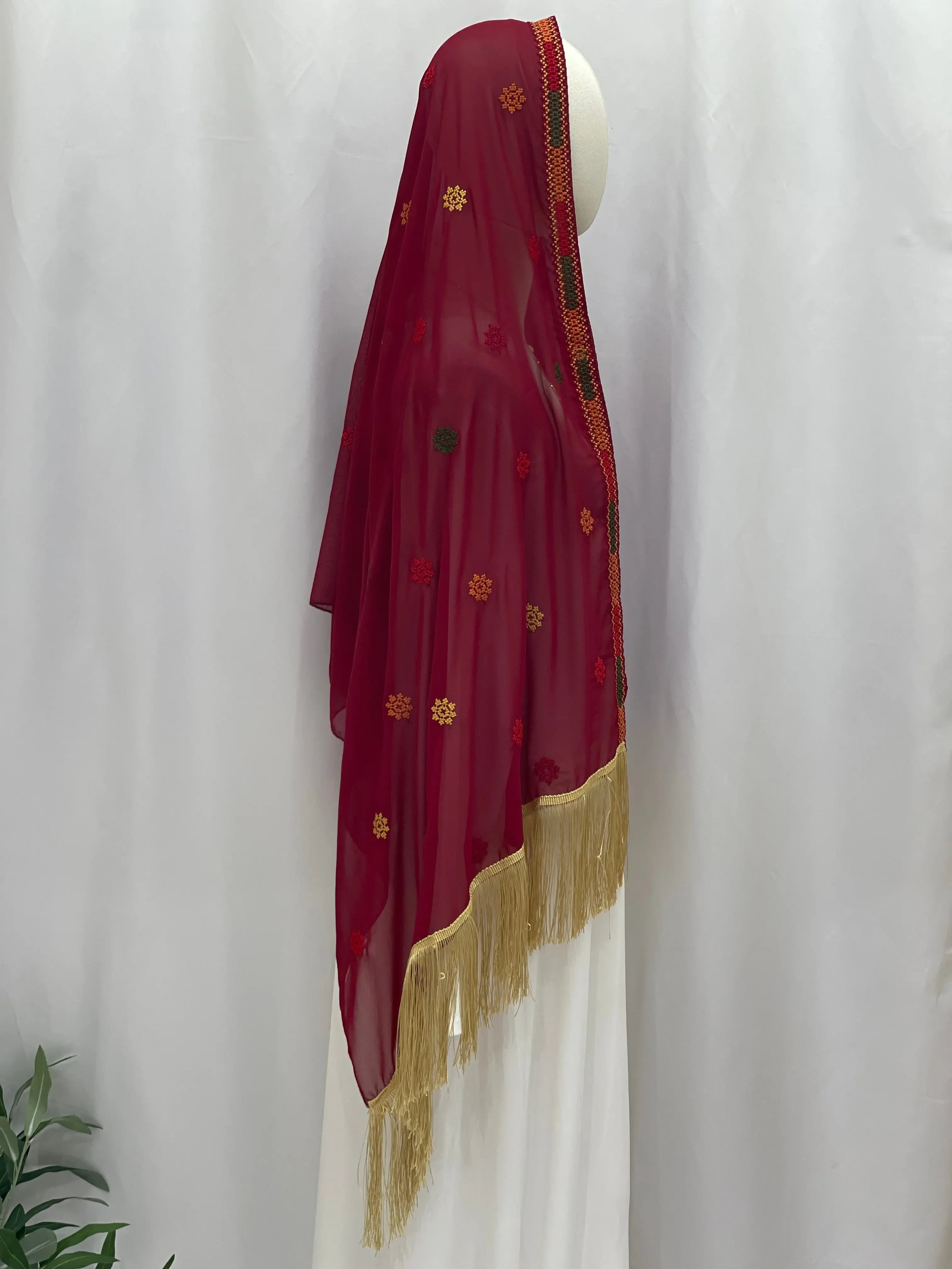 Elegance and Warmth: Embroidered Khirka-Shwal Palestinian Elegance