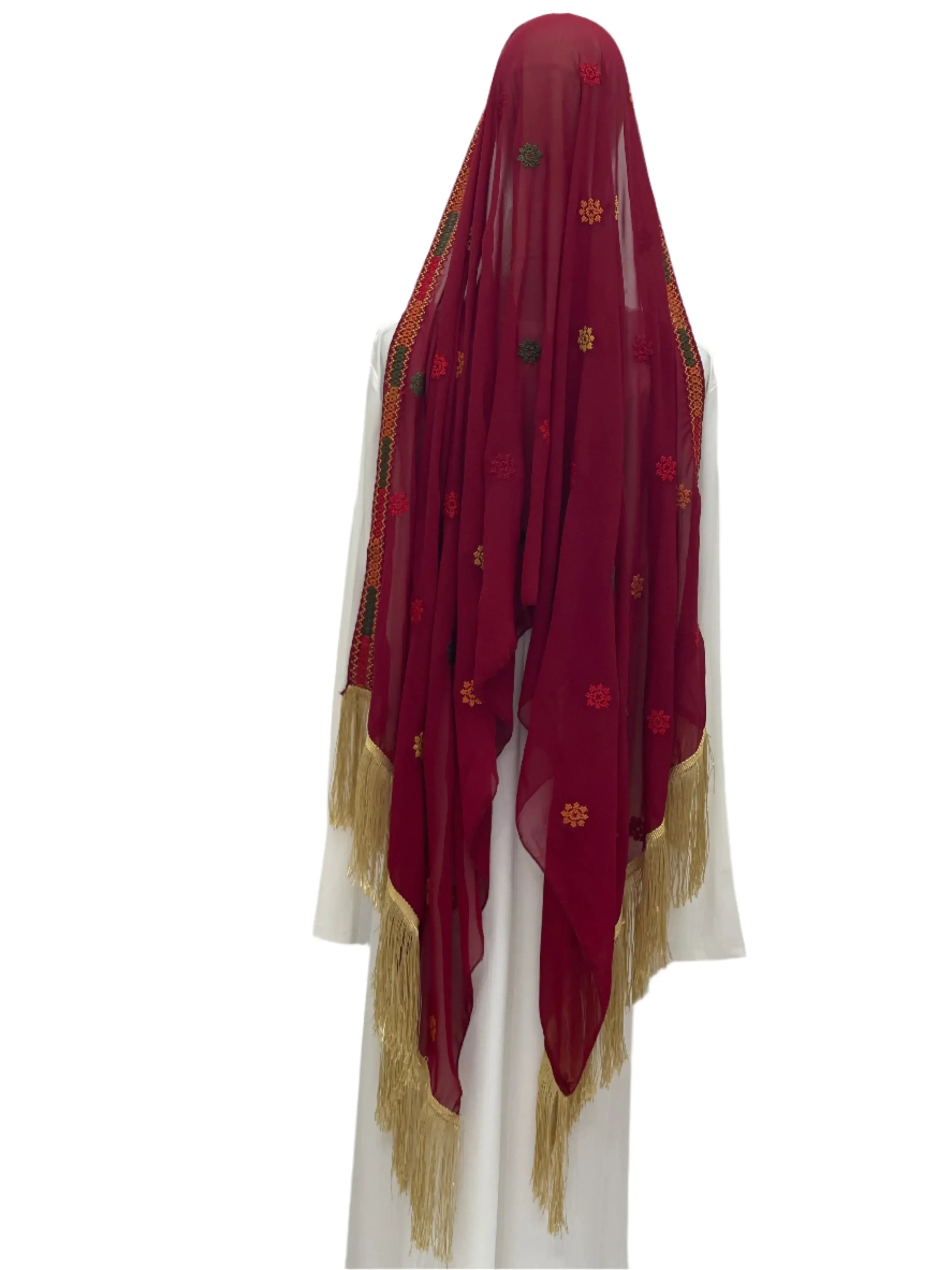 Elegance and Warmth: Embroidered Khirka-Shwal Palestinian Elegance