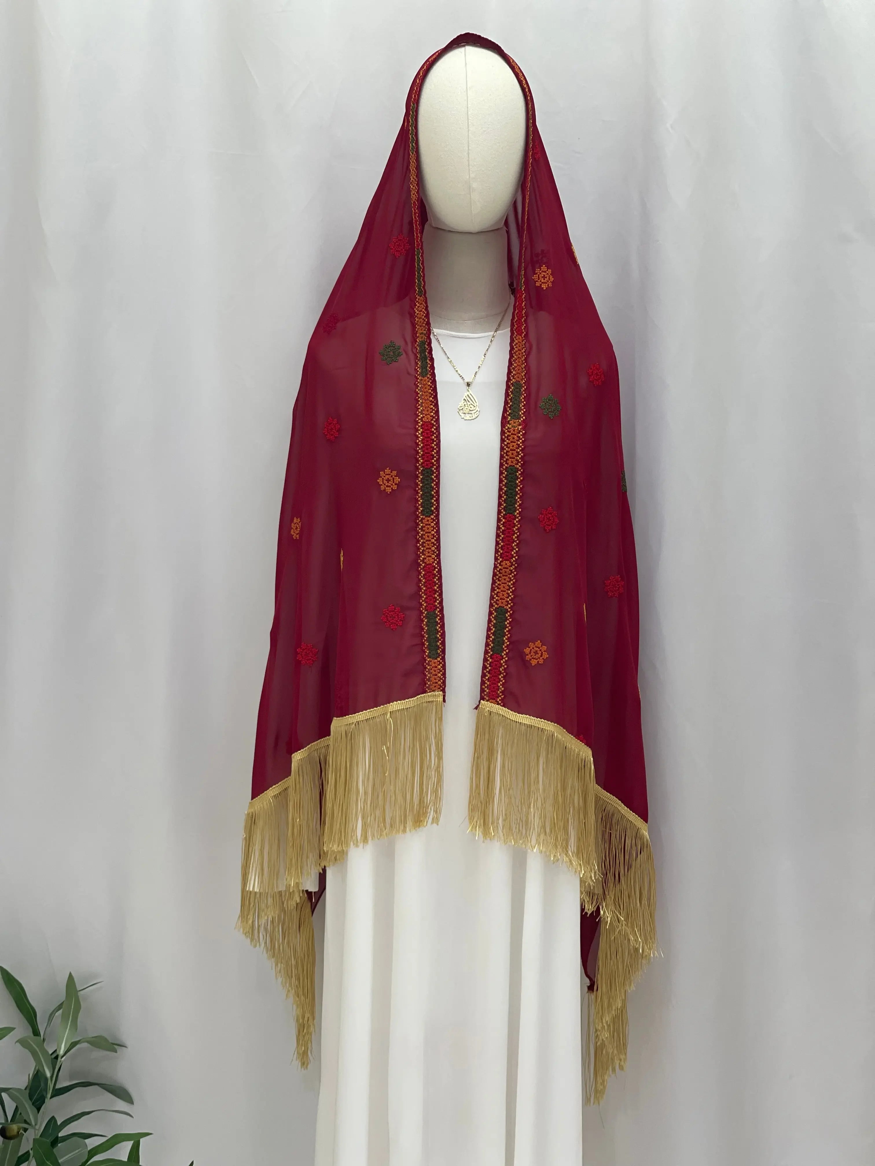 Elegance and Warmth: Embroidered Khirka-Shwal Palestinian Elegance