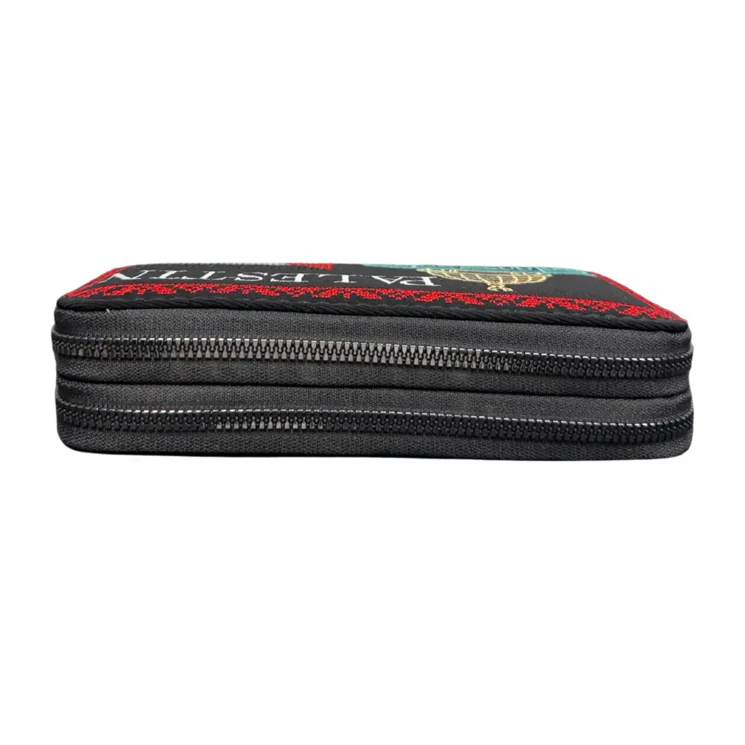 Wallet Bags with Embroidered Palestine Designs - 4 Unique Variants Palestinian Elegance