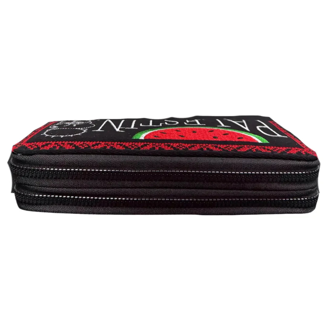 Wallet Bags with Embroidered Palestine Designs - 4 Unique Variants Palestinian Elegance