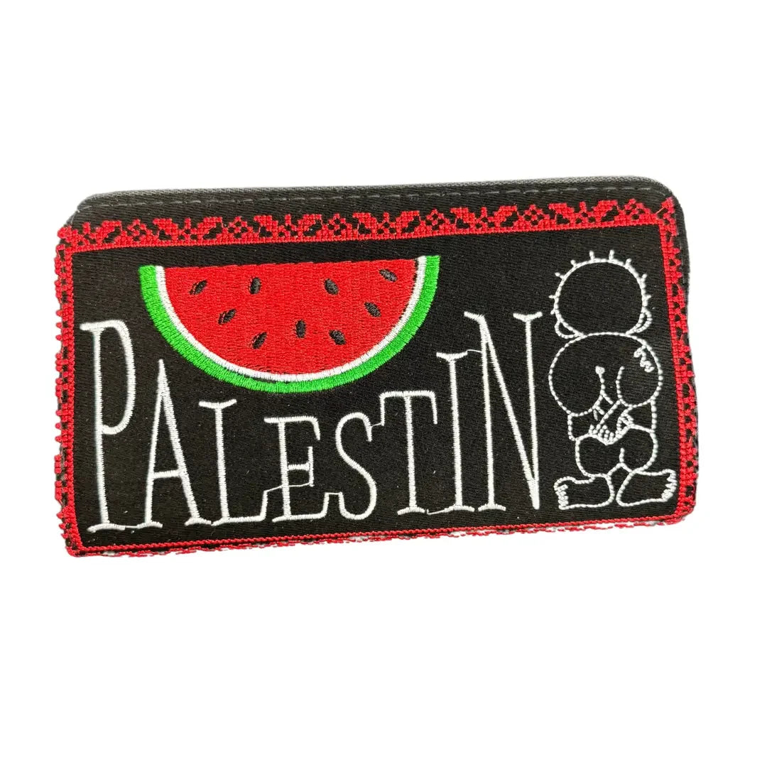 Wallet Bags with Embroidered Palestine Designs - 4 Unique Variants Palestinian Elegance