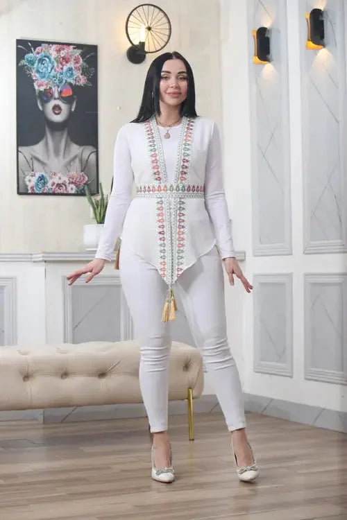 Artisanal Excellence: Vest with Detailed Embroidery Palestinian Elegance