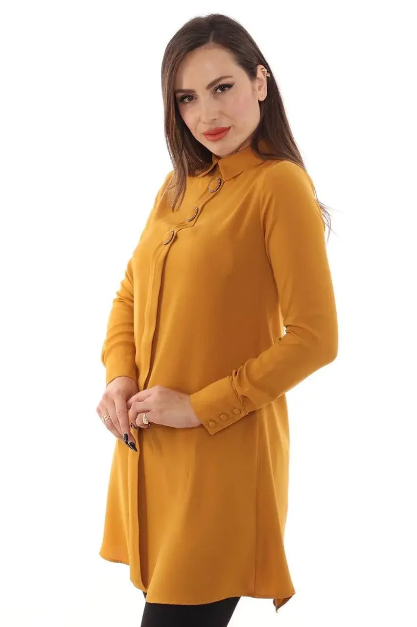 Formal Tunic – Sleek Professional Business Wardrobe Essential Palestinian Elegance