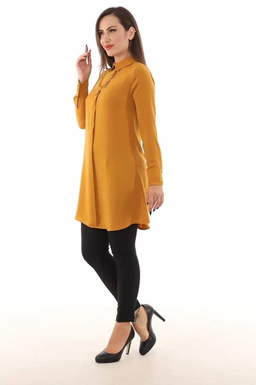 Formal Tunic – Sleek and Professional Business Wardrobe Essential Palestinian Elegance
