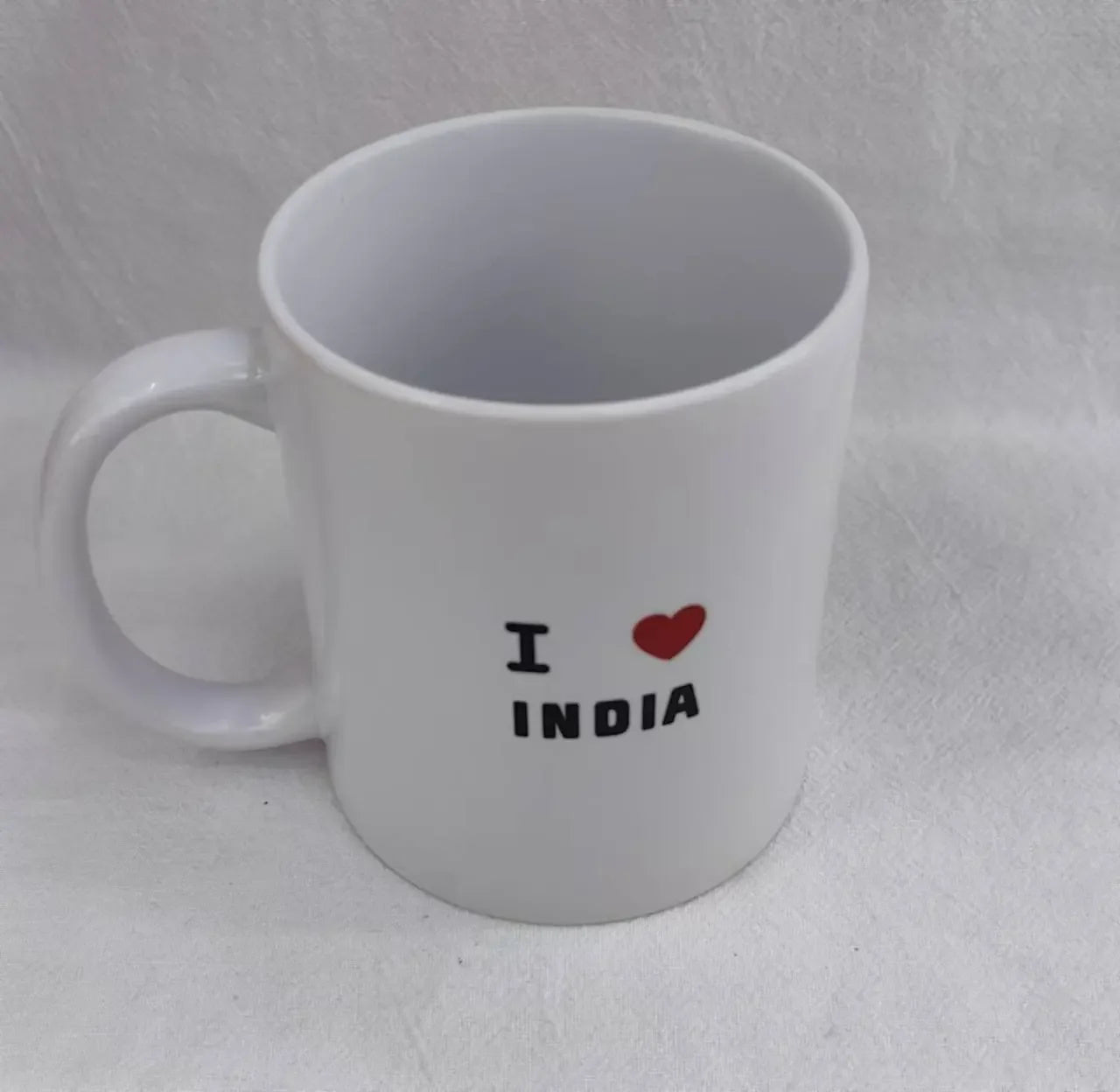 I Love India Two-Faced Cup Design Palestinian Elegance