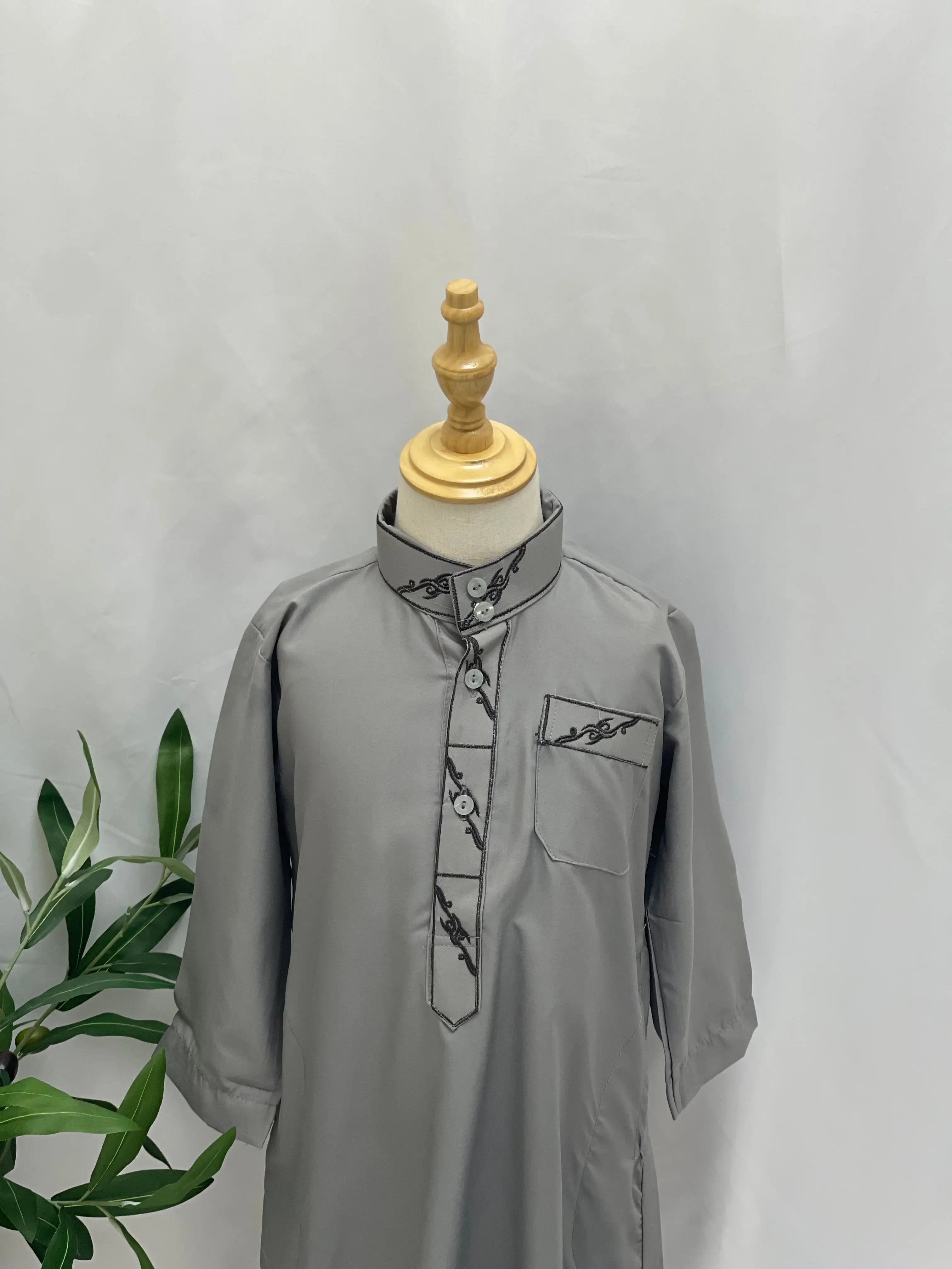 Kids' High-Quality Thobe - Durable Stitching, Multi Sizes & Variants Palestinian Elegance