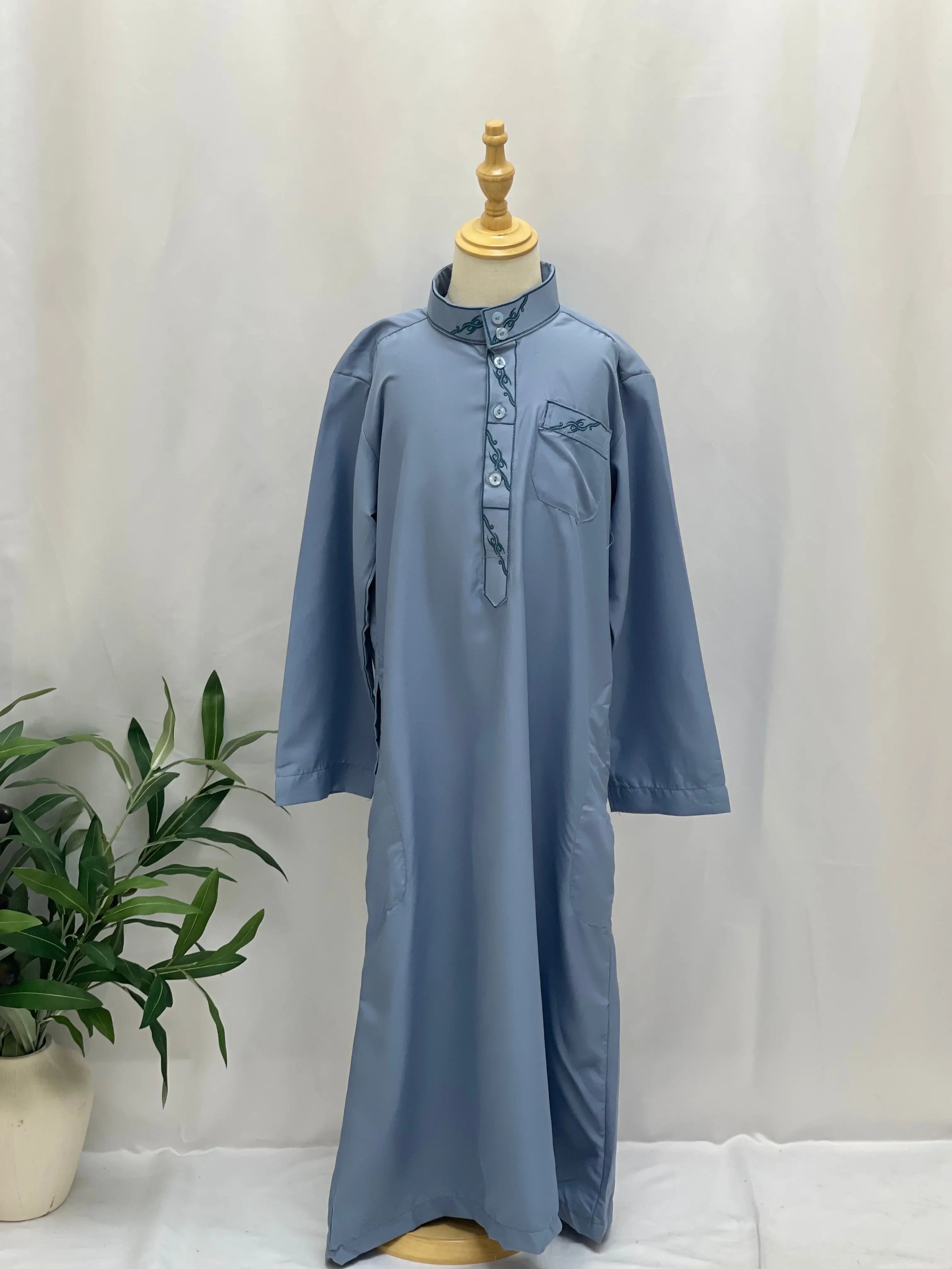 Kids' High-Quality Thobe - Durable Stitching, Multi Sizes & Variants Palestinian Elegance