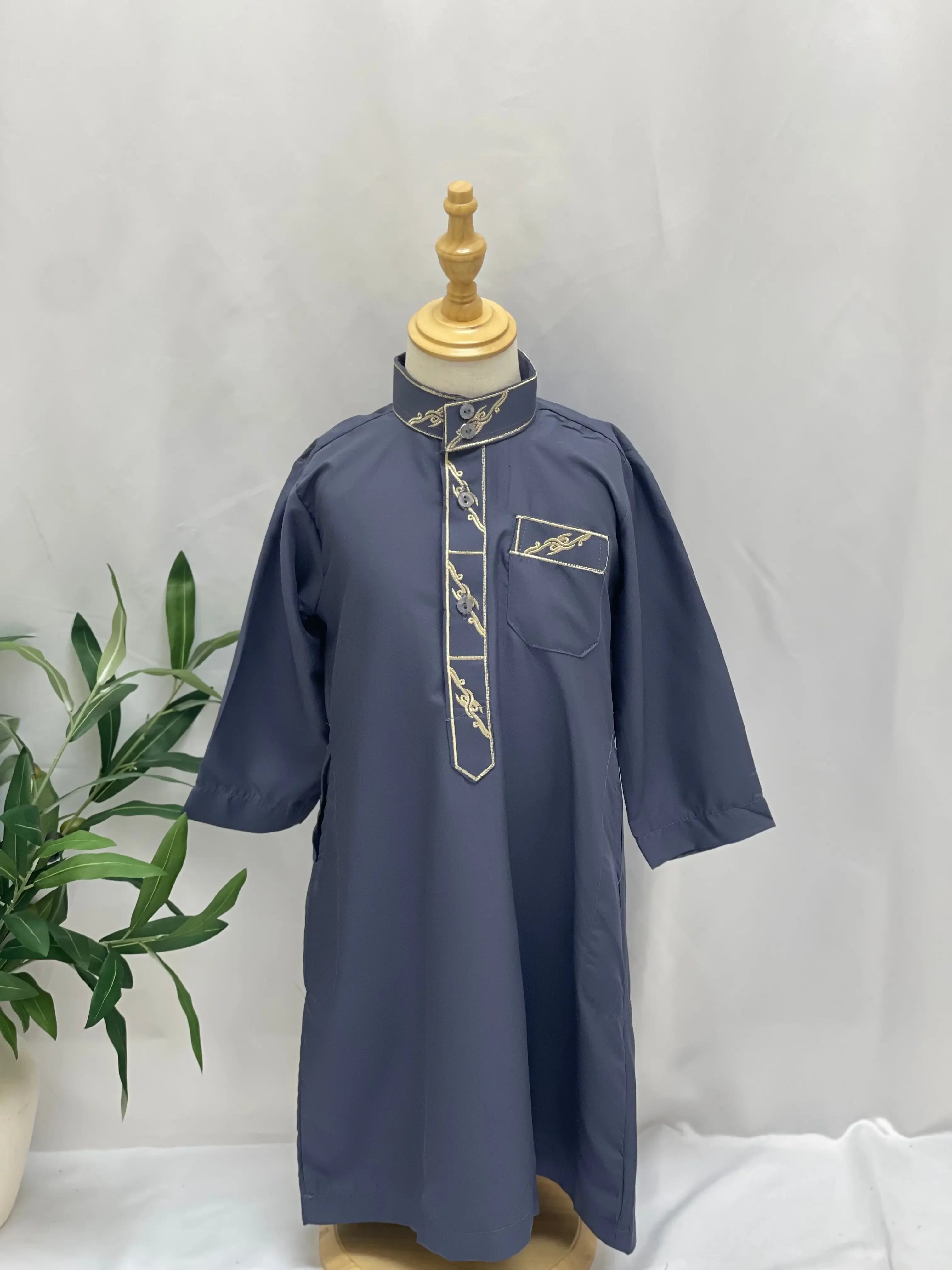 Kids' High-Quality Thobe - Durable Stitching, Multi Sizes & Variants Palestinian Elegance