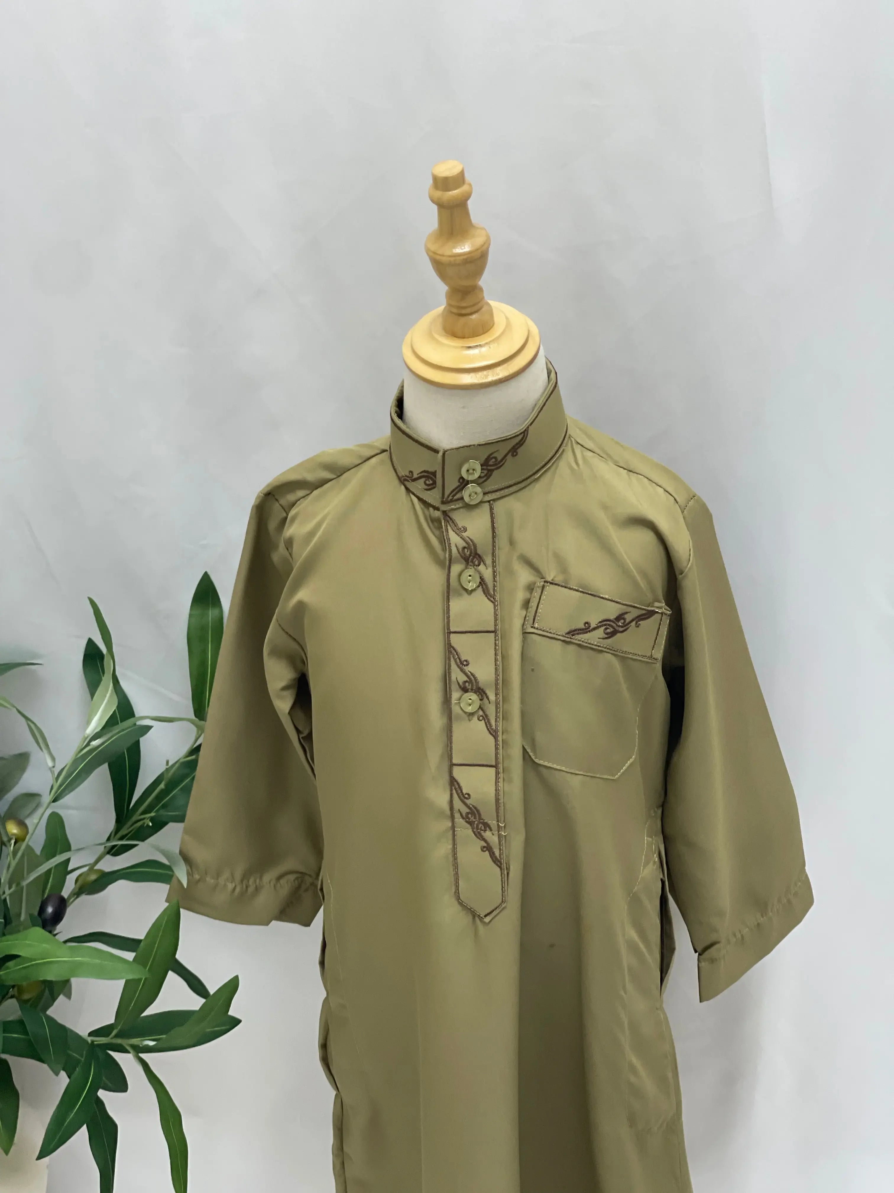 Kids' High-Quality Thobe - Durable Stitching, Multi Sizes & Variants Palestinian Elegance