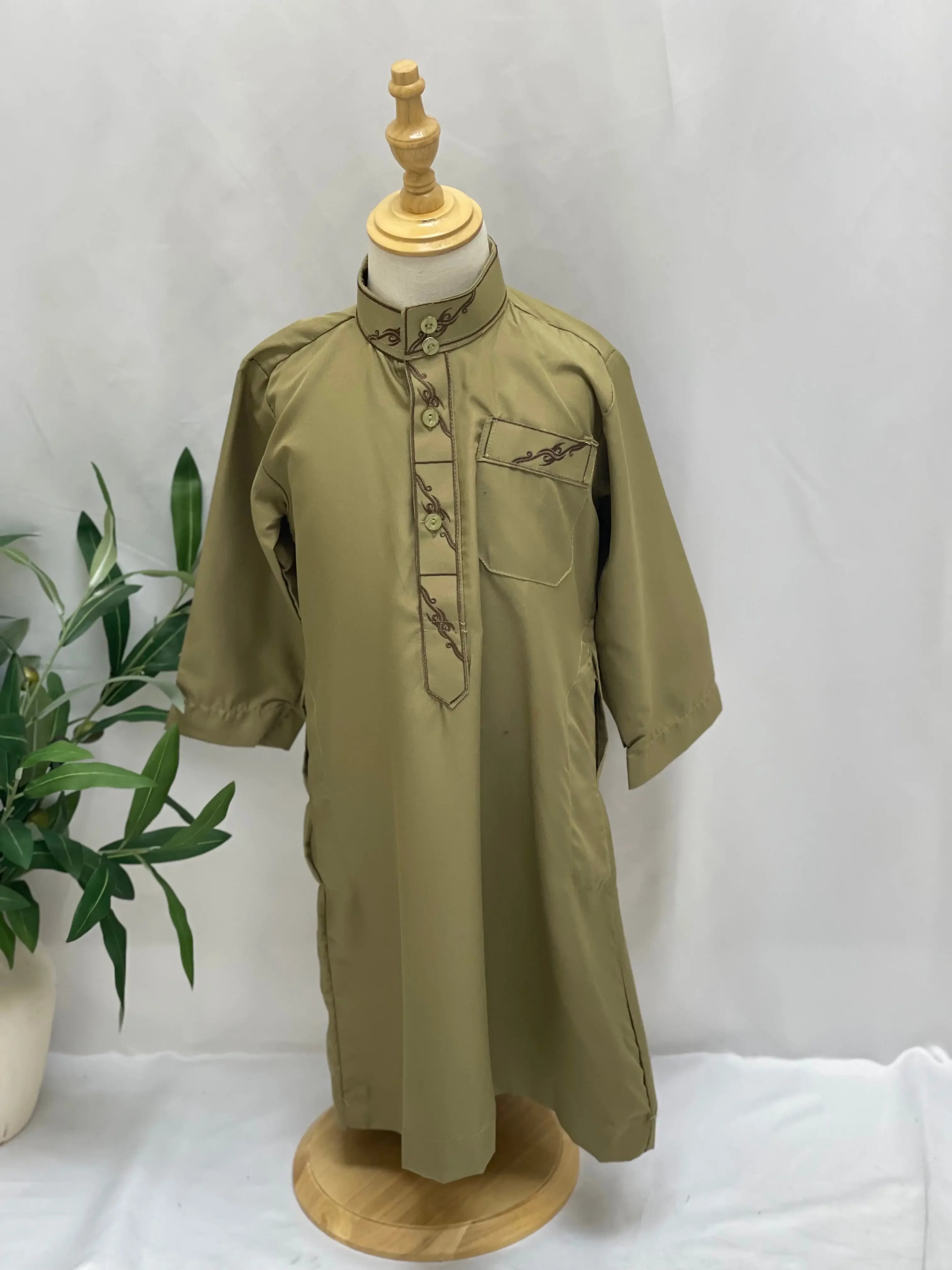 Kids' High-Quality Thobe - Durable Stitching, Multi Sizes & Variants Palestinian Elegance