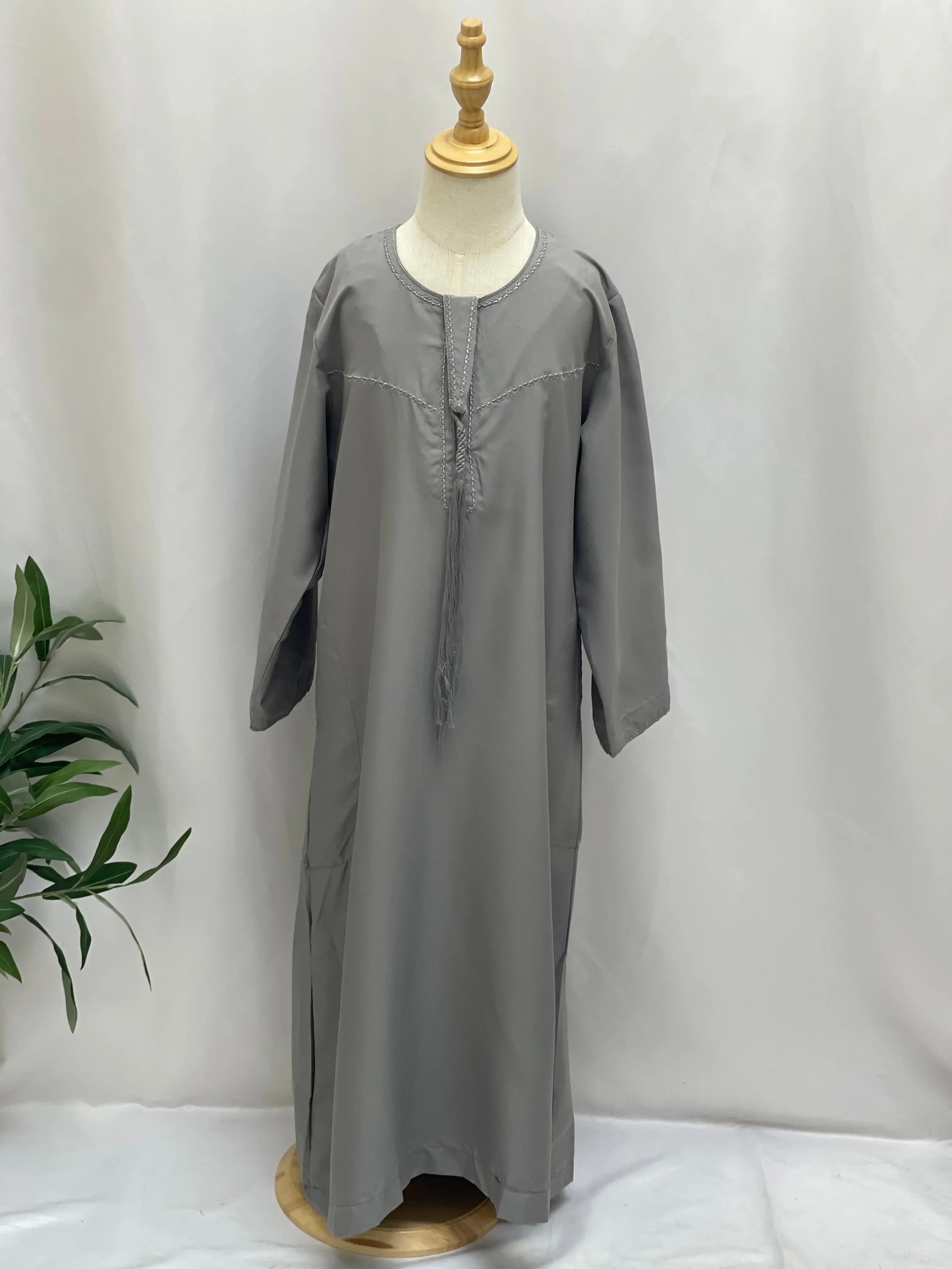 Kids' Unique Thobe with Detachable Sharshoba - High-Quality & Stylish Palestinian Elegance