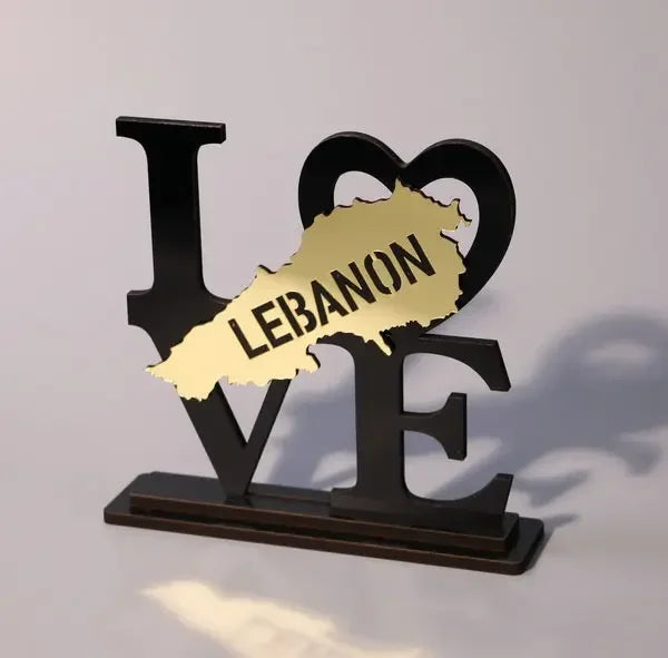Heartfelt Heritage: Love with Country Shape and Heart Home Decor Series Palestinian Elegance