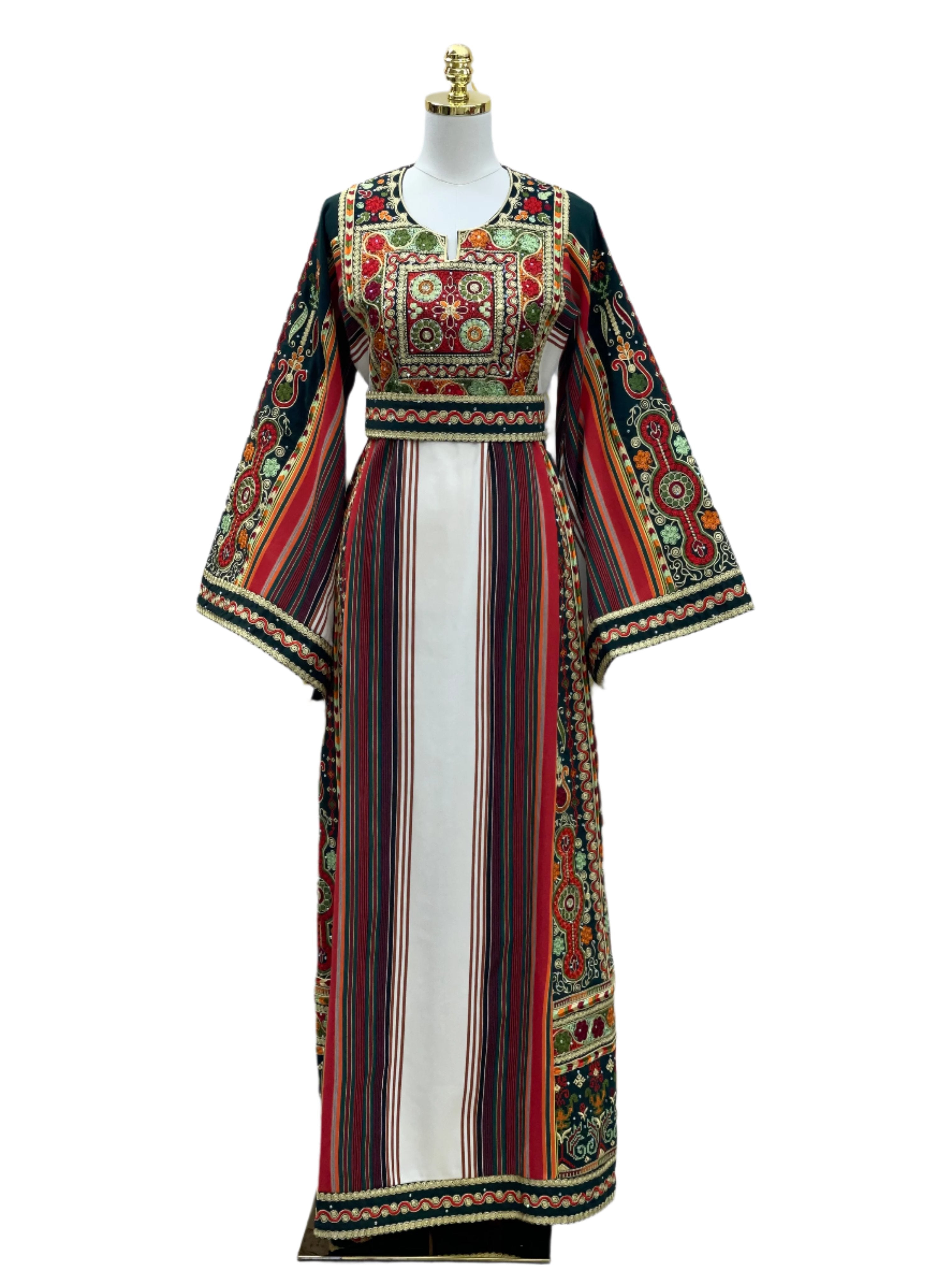 Exquisite Embroidered Majdalwi Thoub: A Celebration of Tradition Palestinian Elegance