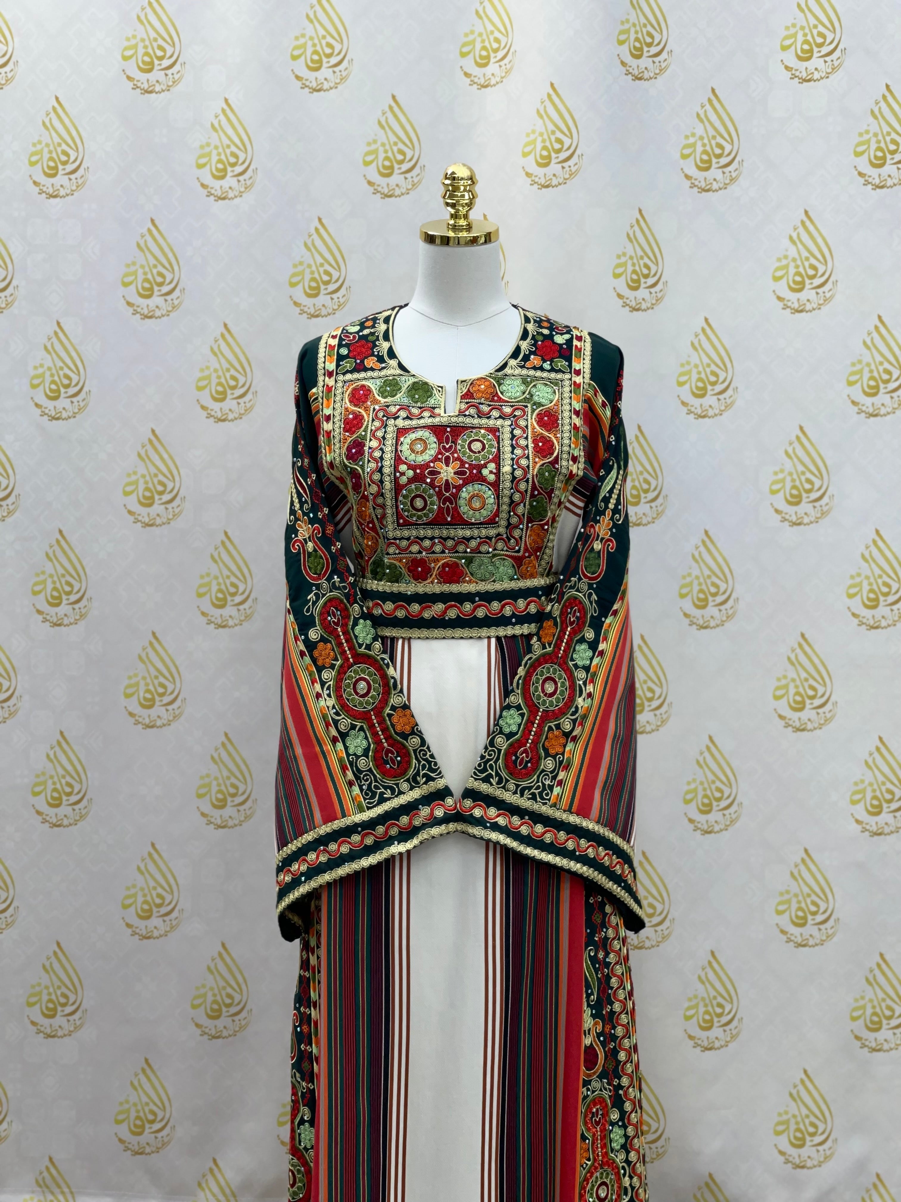 Exquisite Embroidered Majdalwi Thoub: A Celebration of Tradition Palestinian Elegance