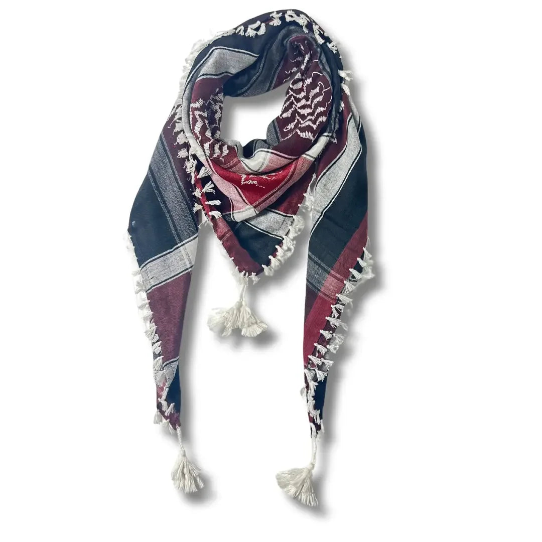 Colorful Kuffiyehs: Cultural Heritage and Versatile Style Palestinian Elegance